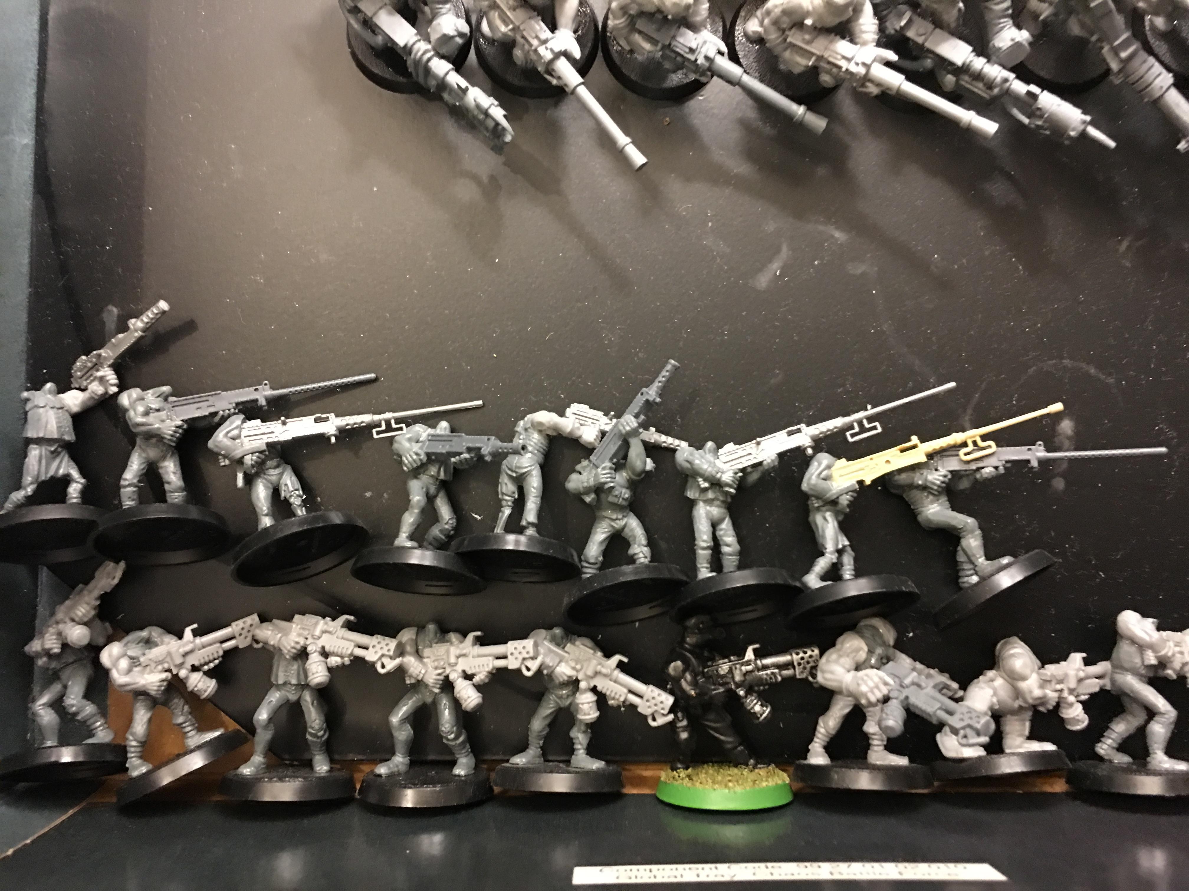 Chaos Cultists, Chaos Mutants, Games Workshop, Mutant Imperial Guard, Traitor Imperial Guard, W40k, Work In Progress