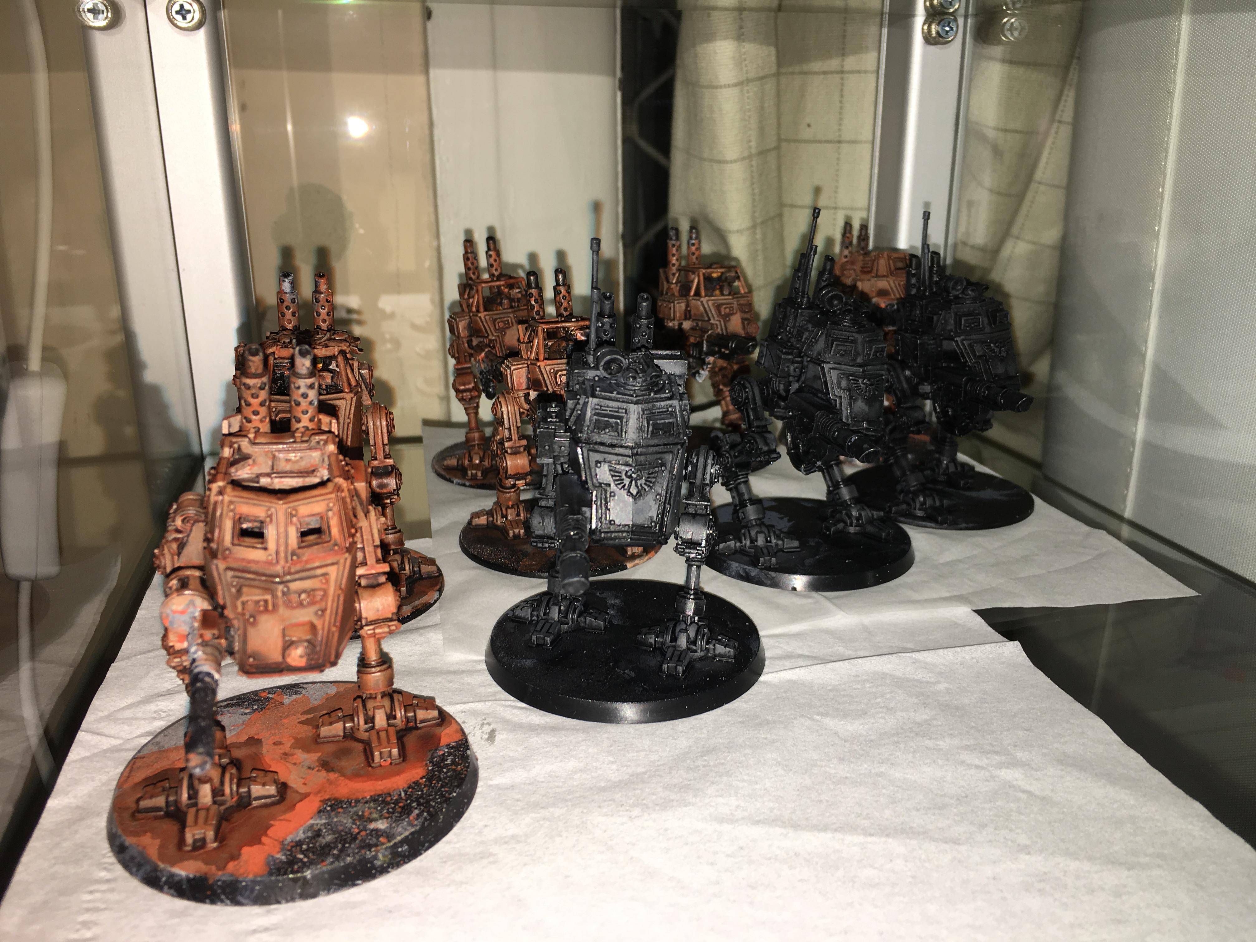 Games Workshop, Imperial Guard Sentinels And Tanks, W40k, Work In Progress