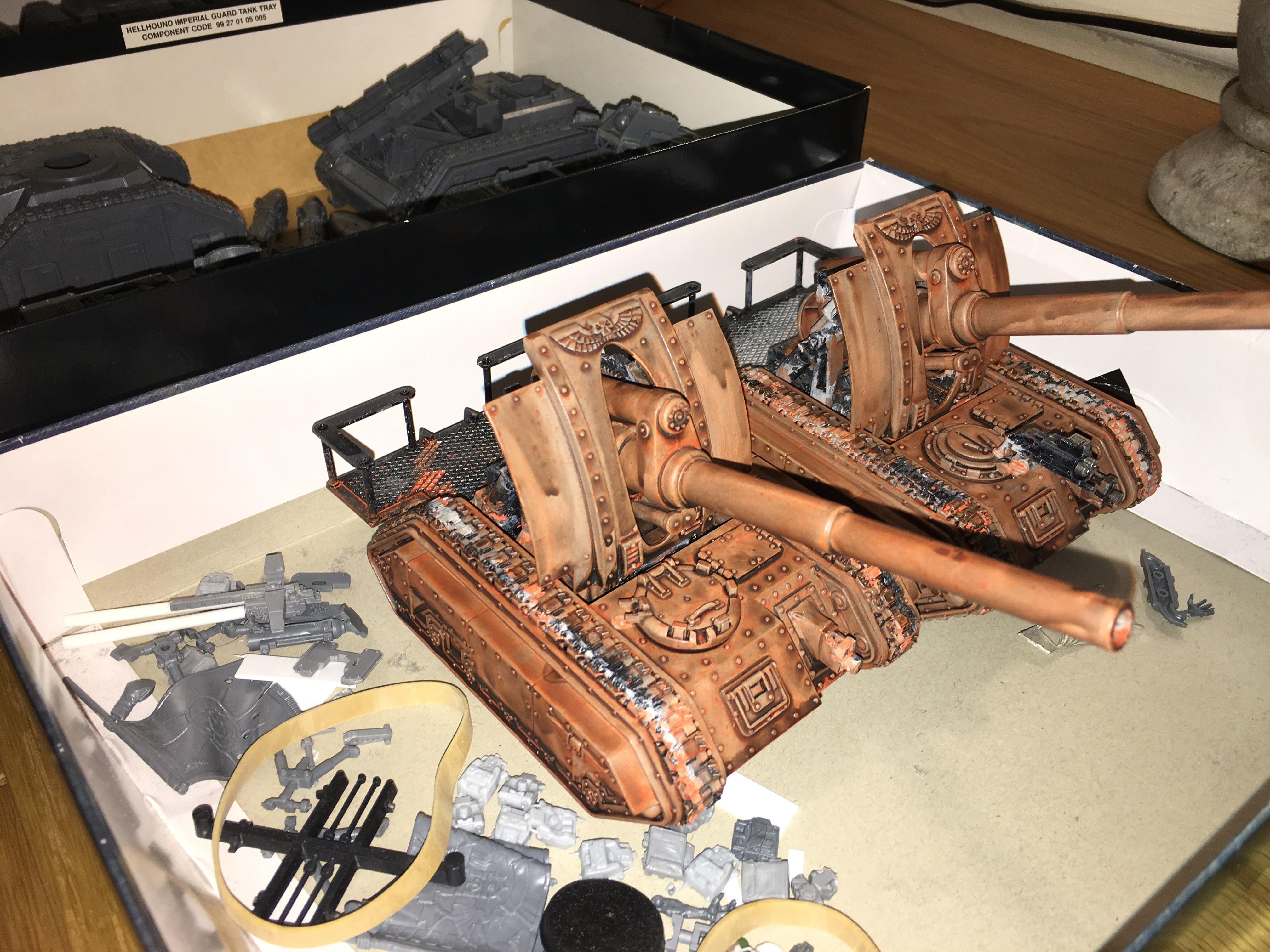 Games Workshop, Imperial Guard Sentinels And Tanks, W40k, Work In Progress
