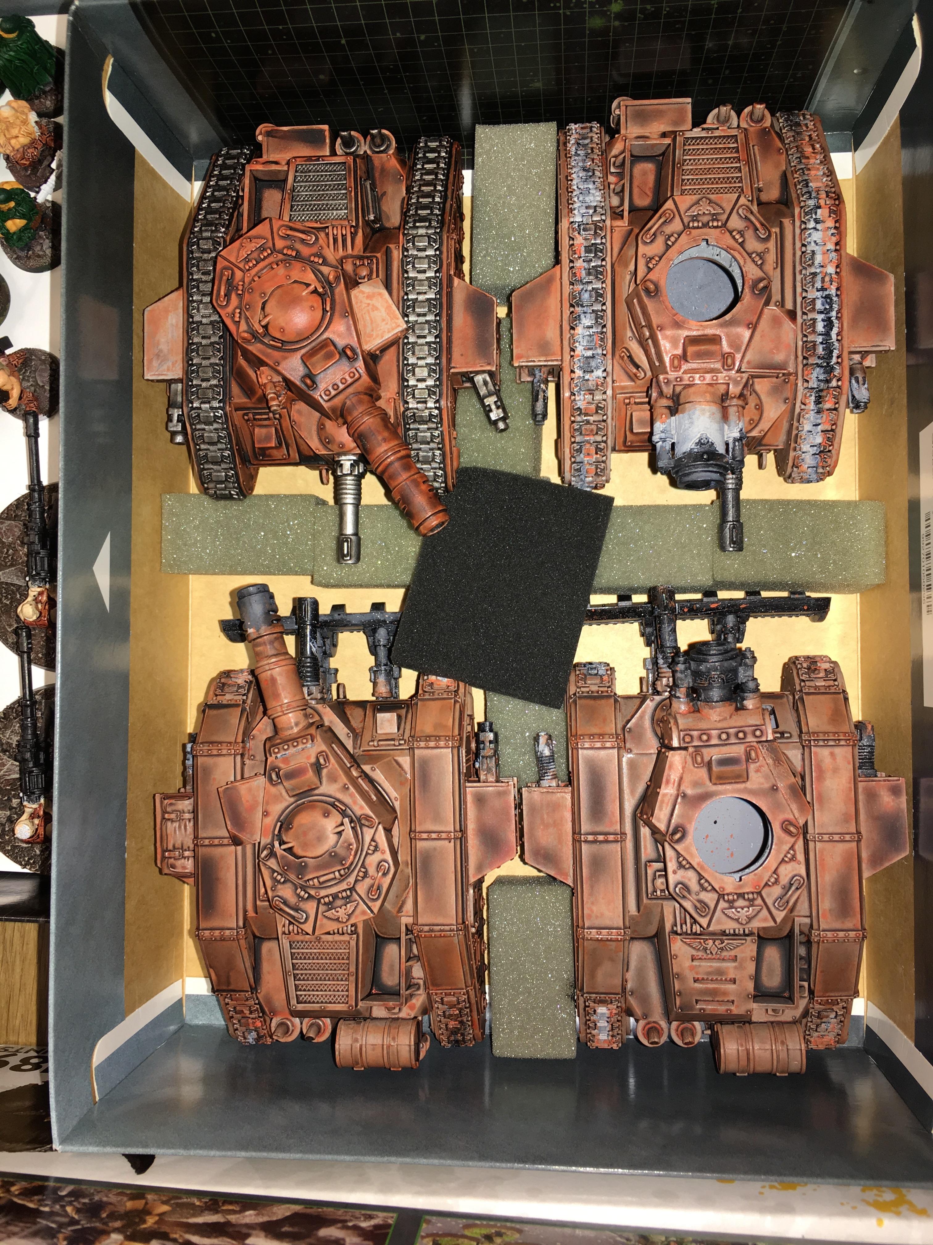 Games Workshop, Imperial Guard Sentinels And Tanks, W40k, Work In Progress