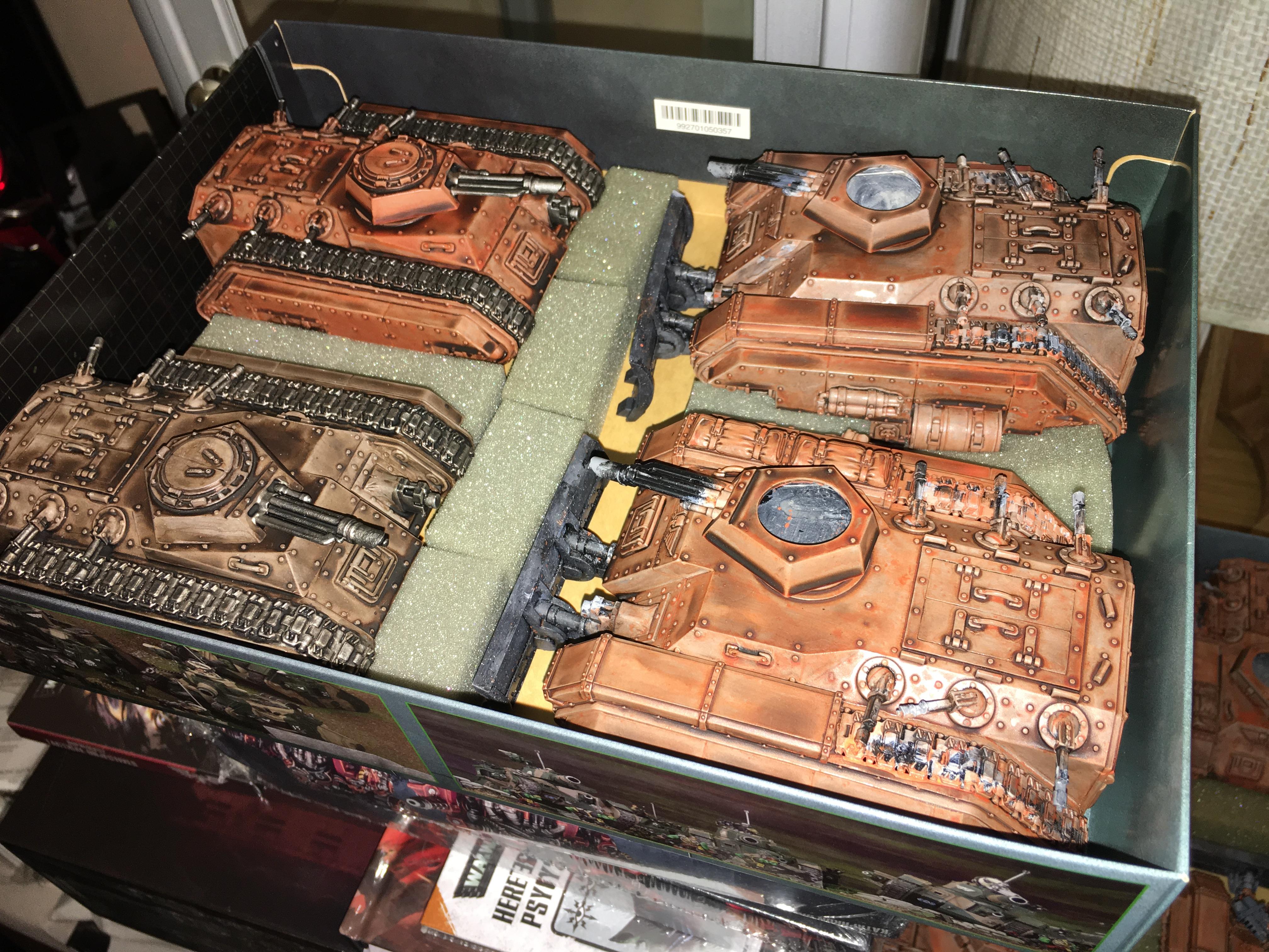 Games Workshop, Imperial Guard Sentinels And Tanks, W40k, Work In Progress