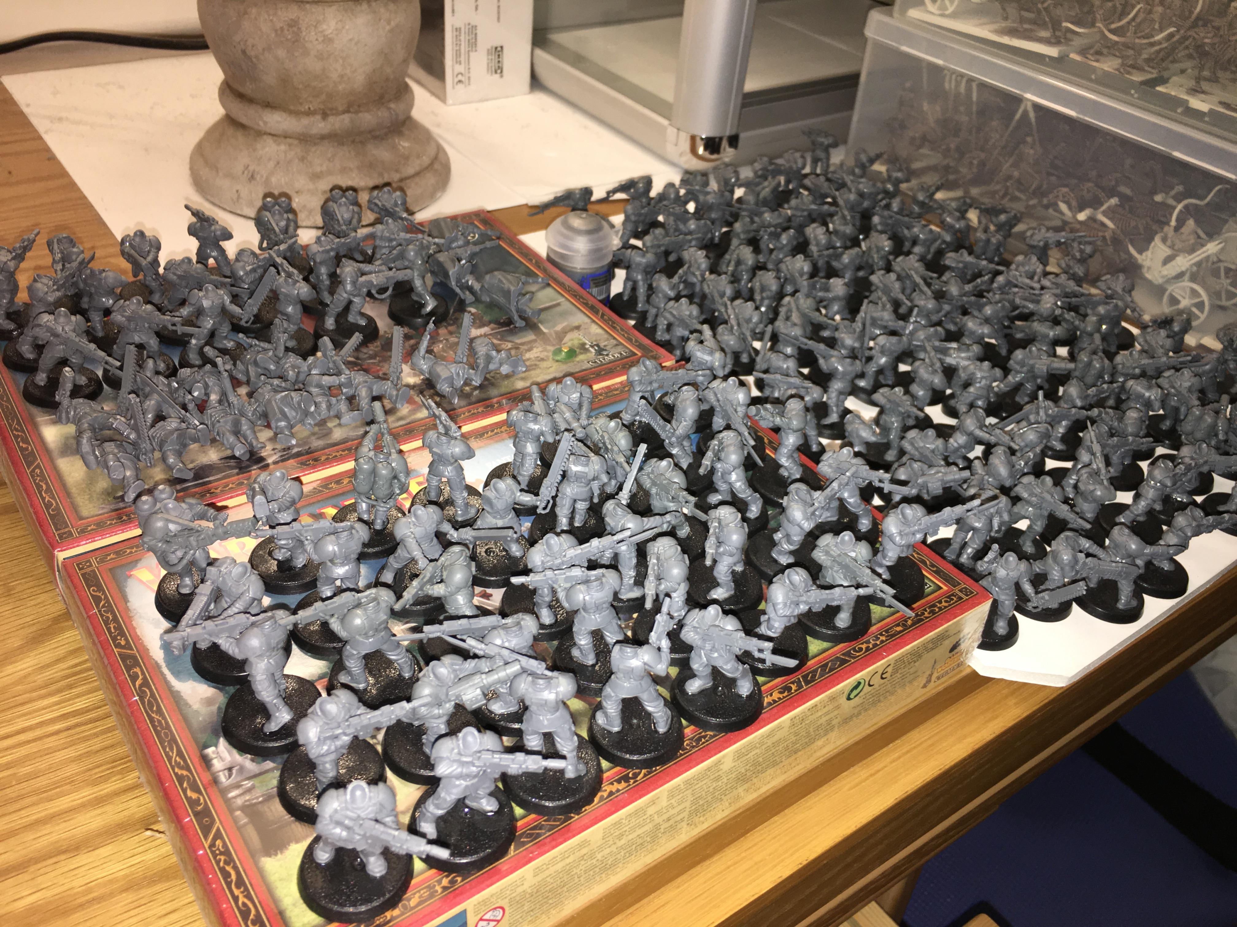 Cadian Infantry, Cadian Infantry Wip, Games Workshop, Imperial Guard ...