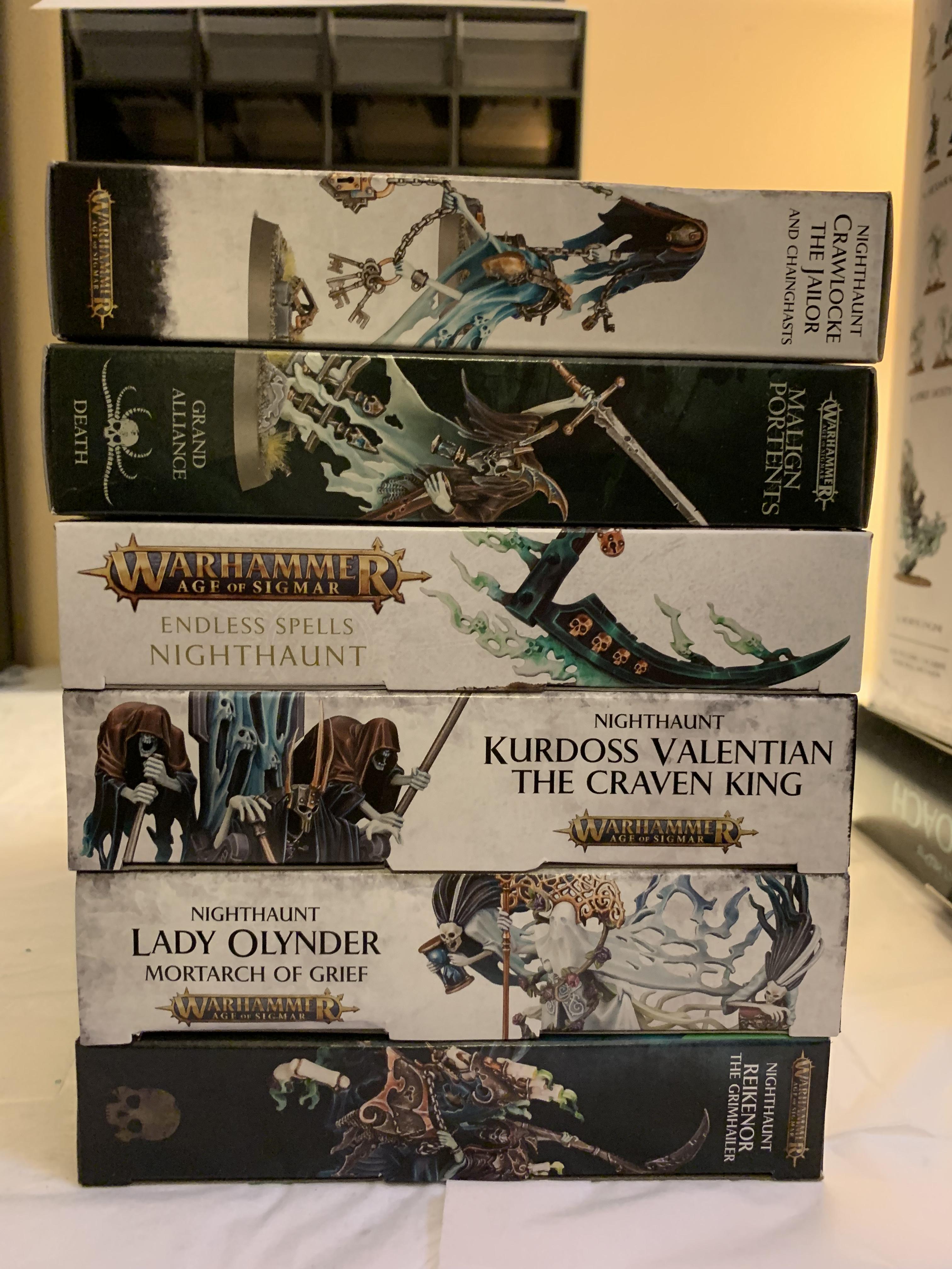 Age Of Sigmar, Backlog, Boxes, Build Log, Games Workshop, Nighthaunt, Nighthaunt Build Log, Nighthaunt Build Log 07.1, Nighthaunt Wip, Unbuilt