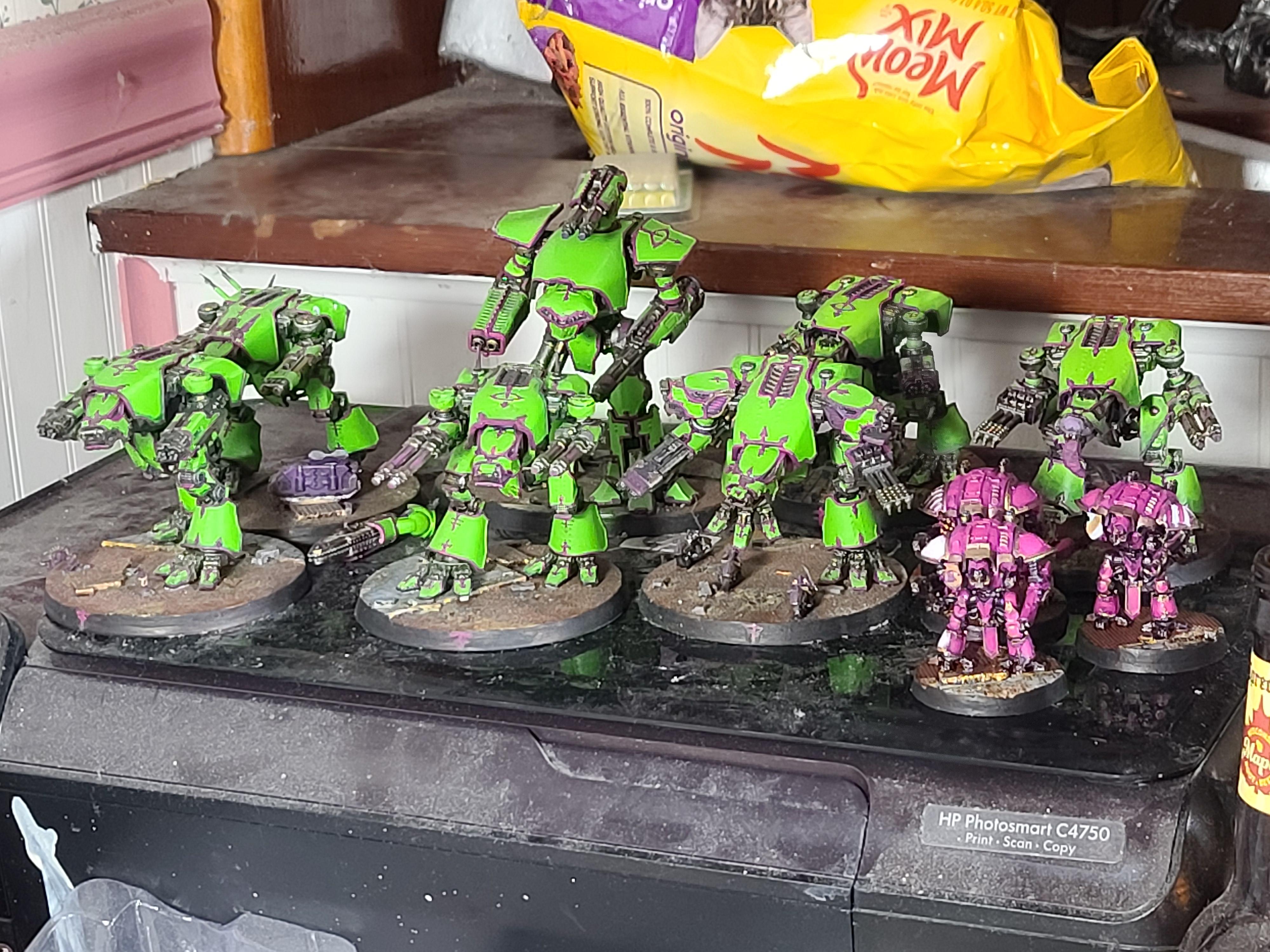 6mm, Adeptus Titanicus, Army, Games Workshop, Knights, Questoris, Titan, Warhound