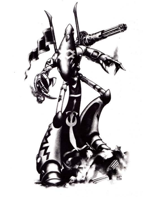 eldar dreadnought Art