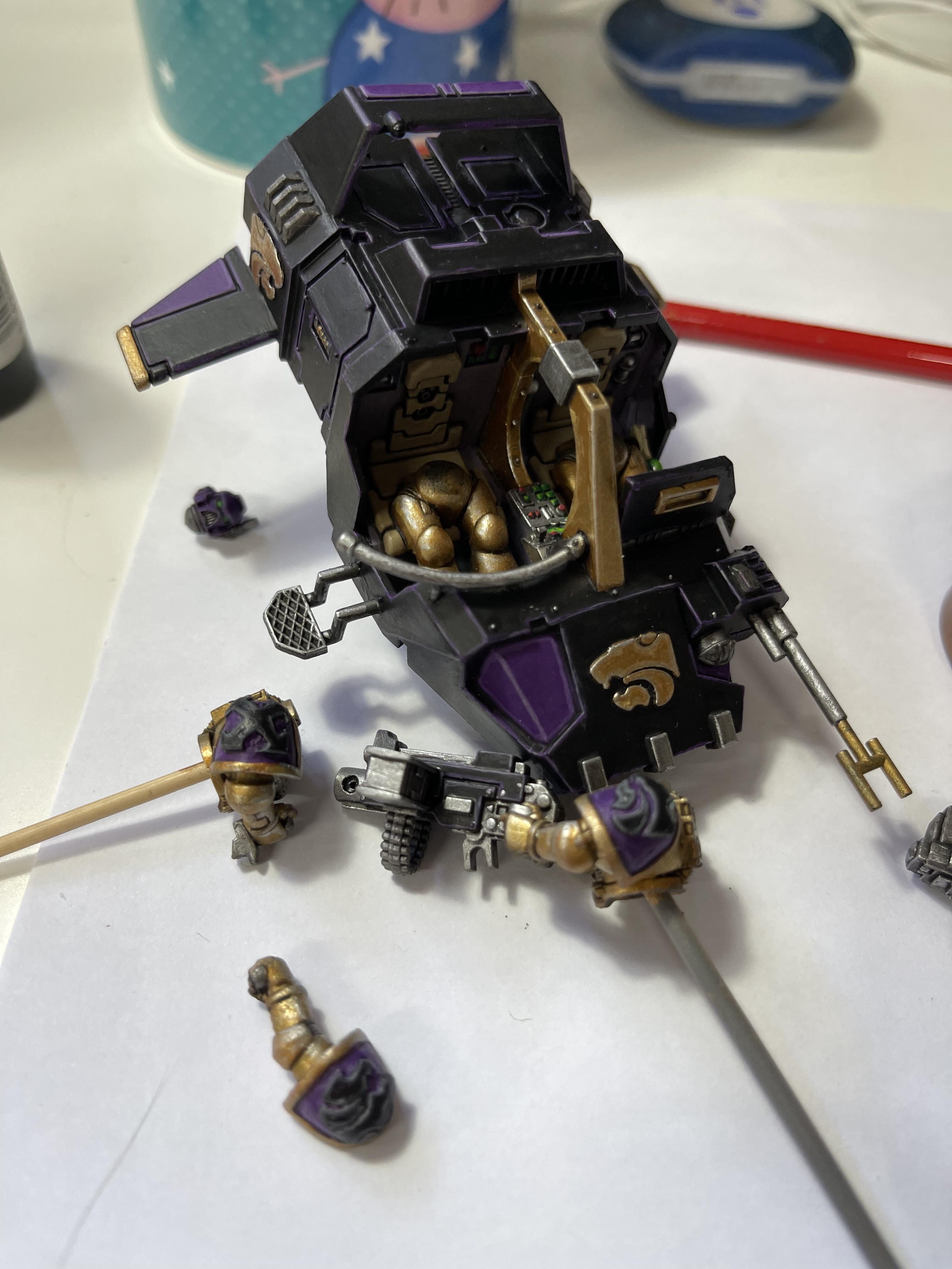 Land Speeder, Space Marines, Void Panthers, Warhammer 40,000, Work In Progress