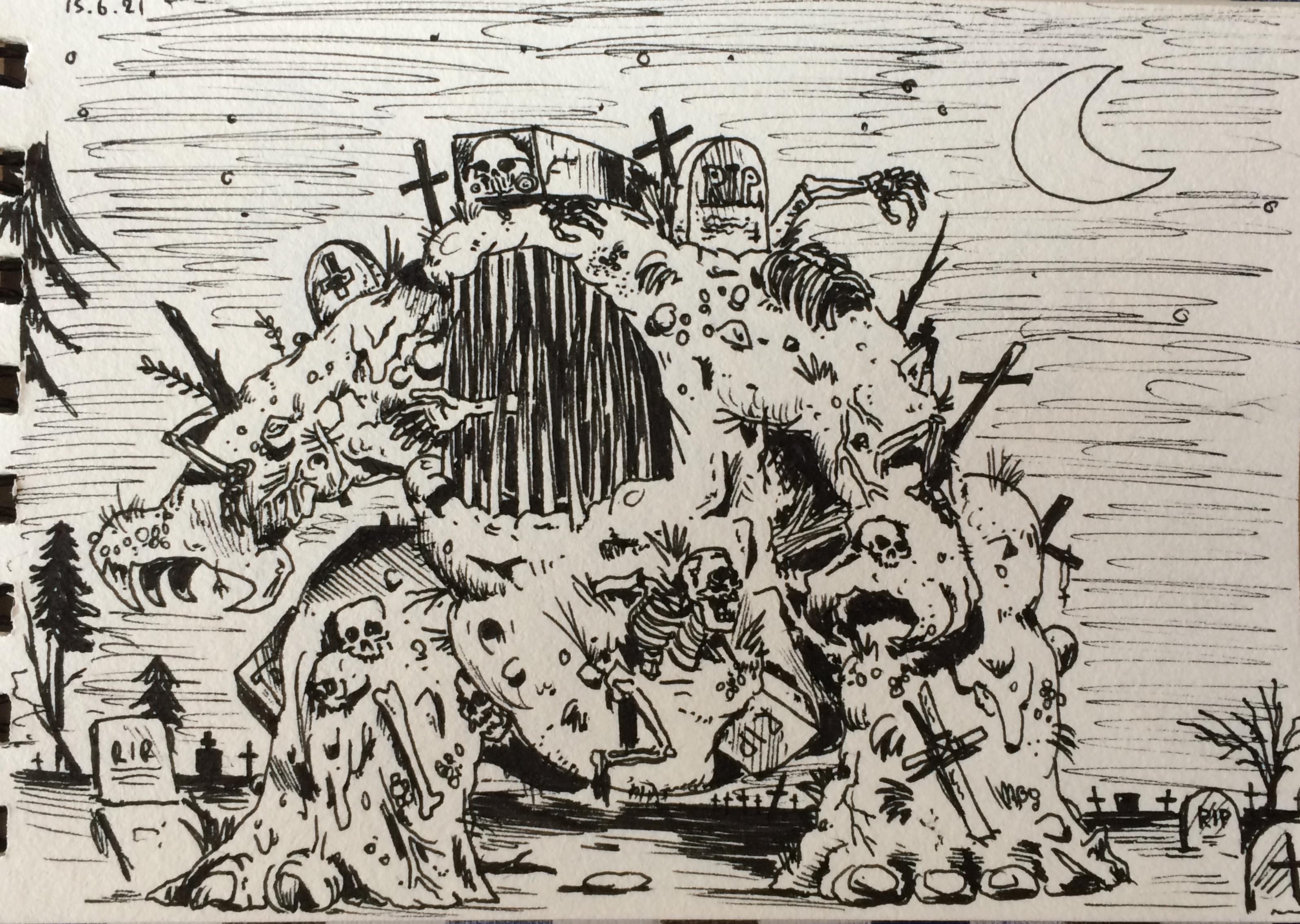Built, Built Skull, Grave, Horrors, Monster, Scratch, Skelett, Skull, Vamoire, Vampire, Walker