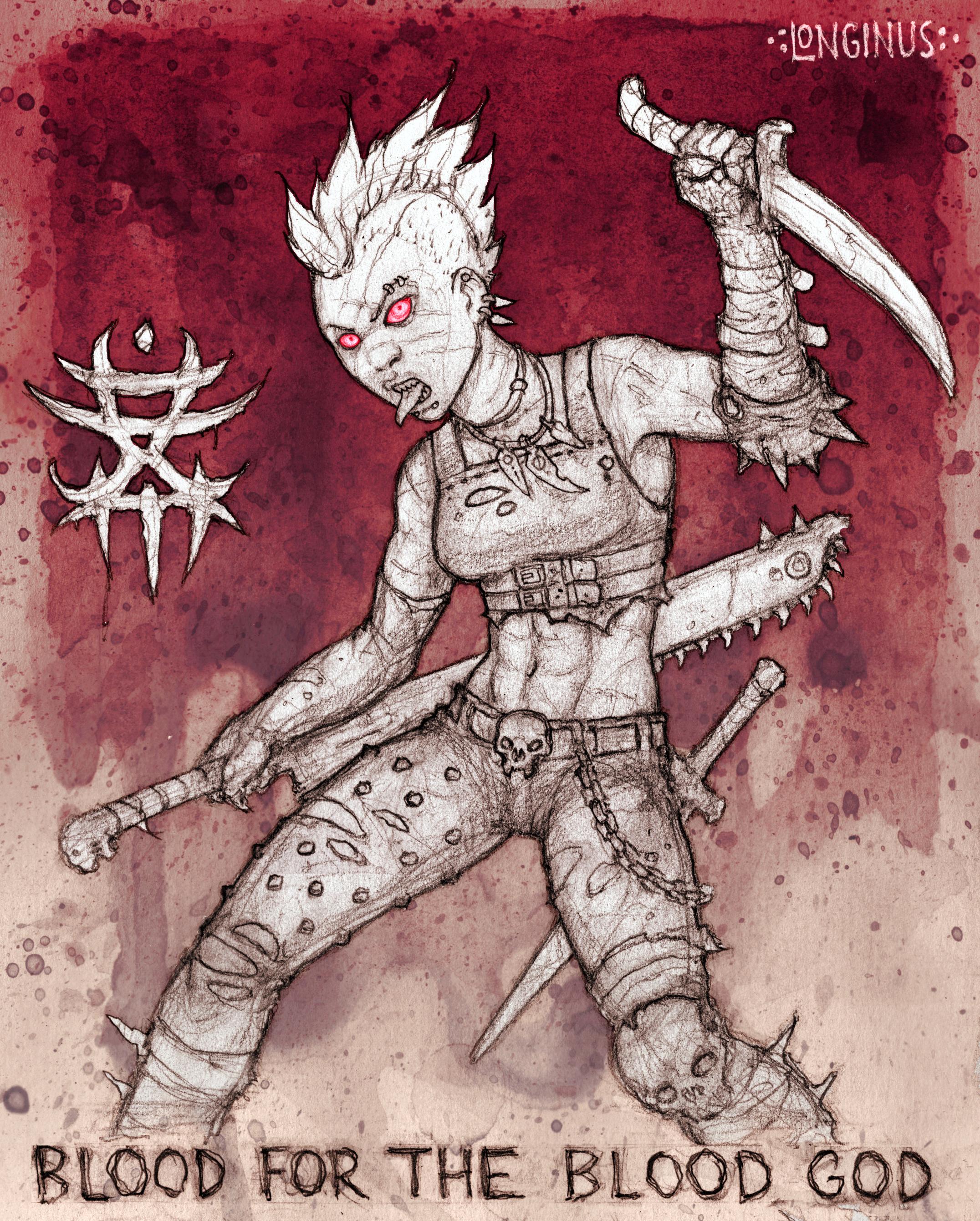 Artwork, Chaos, Chaos Cultist, Drawing, Illustration, Khorne