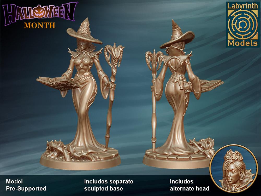 3d, Sculpting, Witch