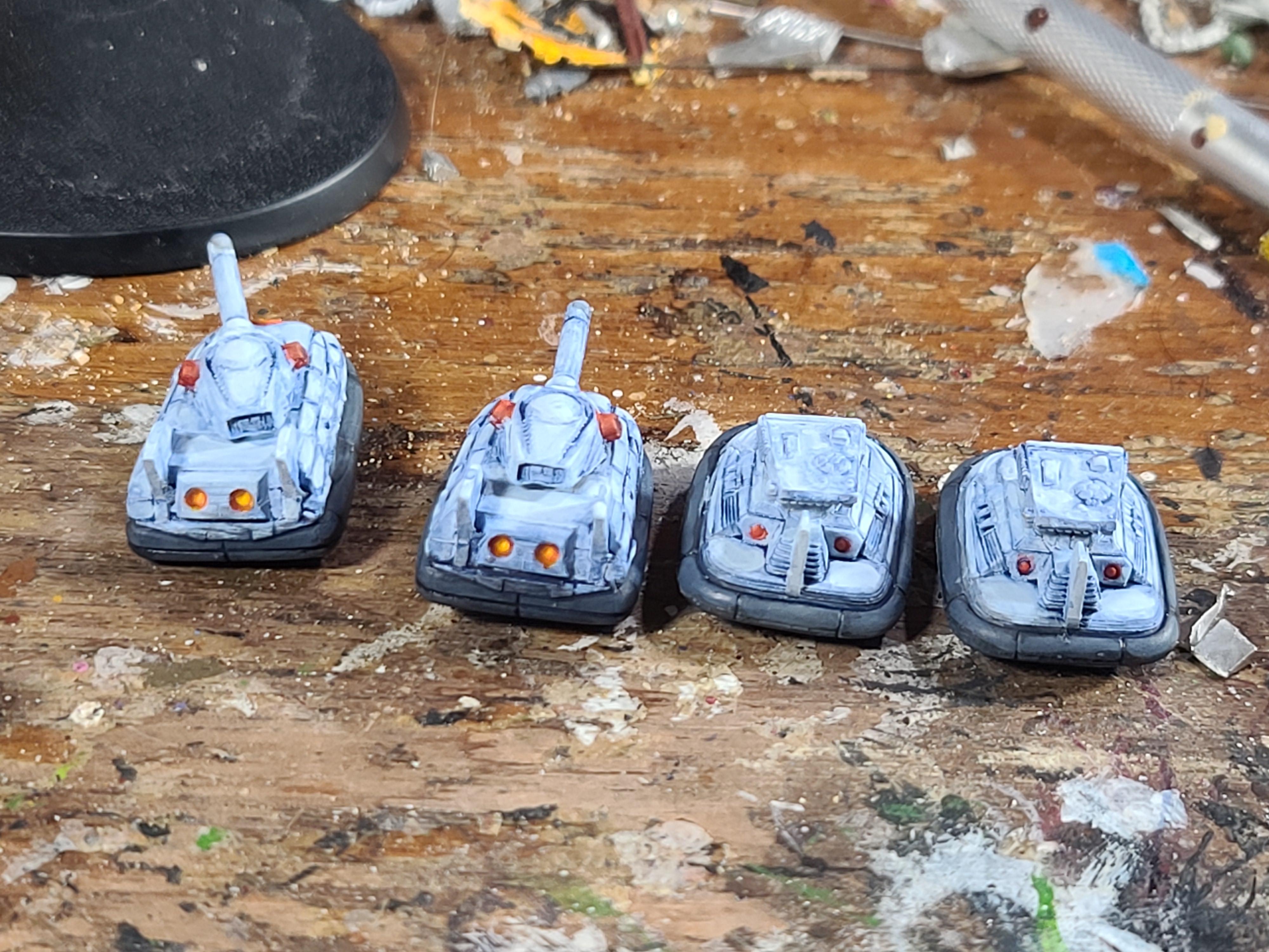 6mm, Battletech, Catalyst Game Labs, Hover Tank, Iron Wind Metals, Pegasus Tank, Scimitar Tank, White Scheme