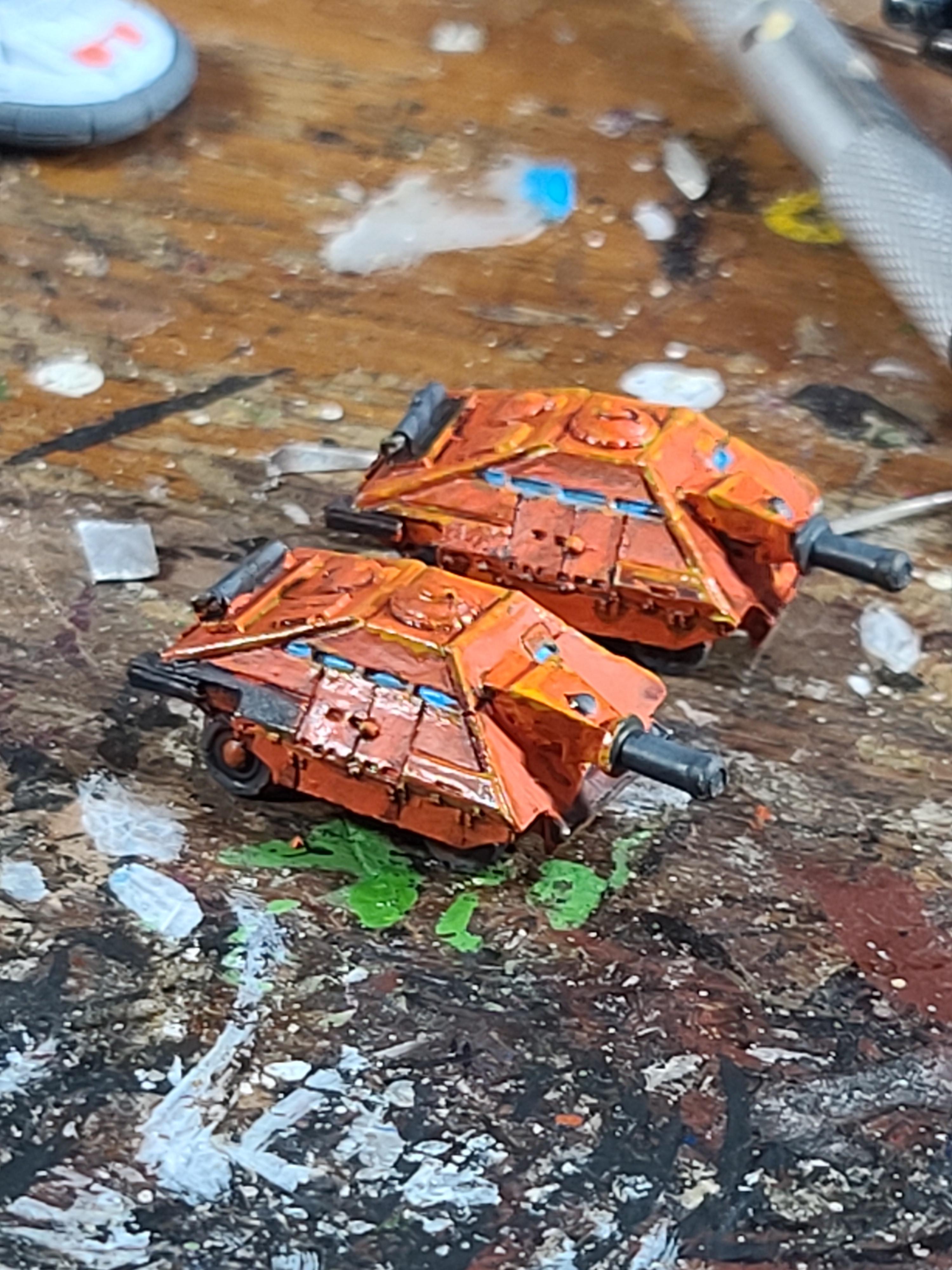 6mm, Battletech, Catalyst Game Labs, Hetzer, Orange, Wheeled Tank