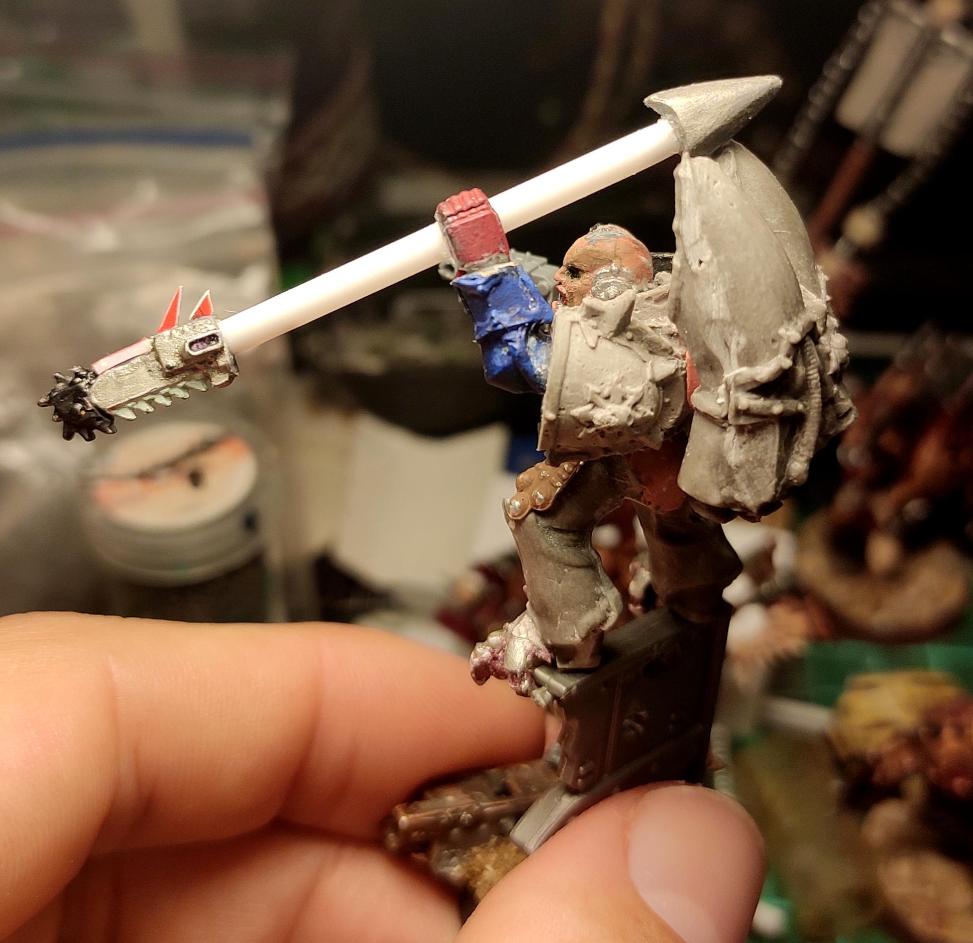Casting, Chaos, Chaos Space Marines, Conversion, Heresy, Heretic Astartes, Infantry, Kitbash, Putty, Raptors, Spear, Traitor Legions, Warhammer 40,000, Work In Progress