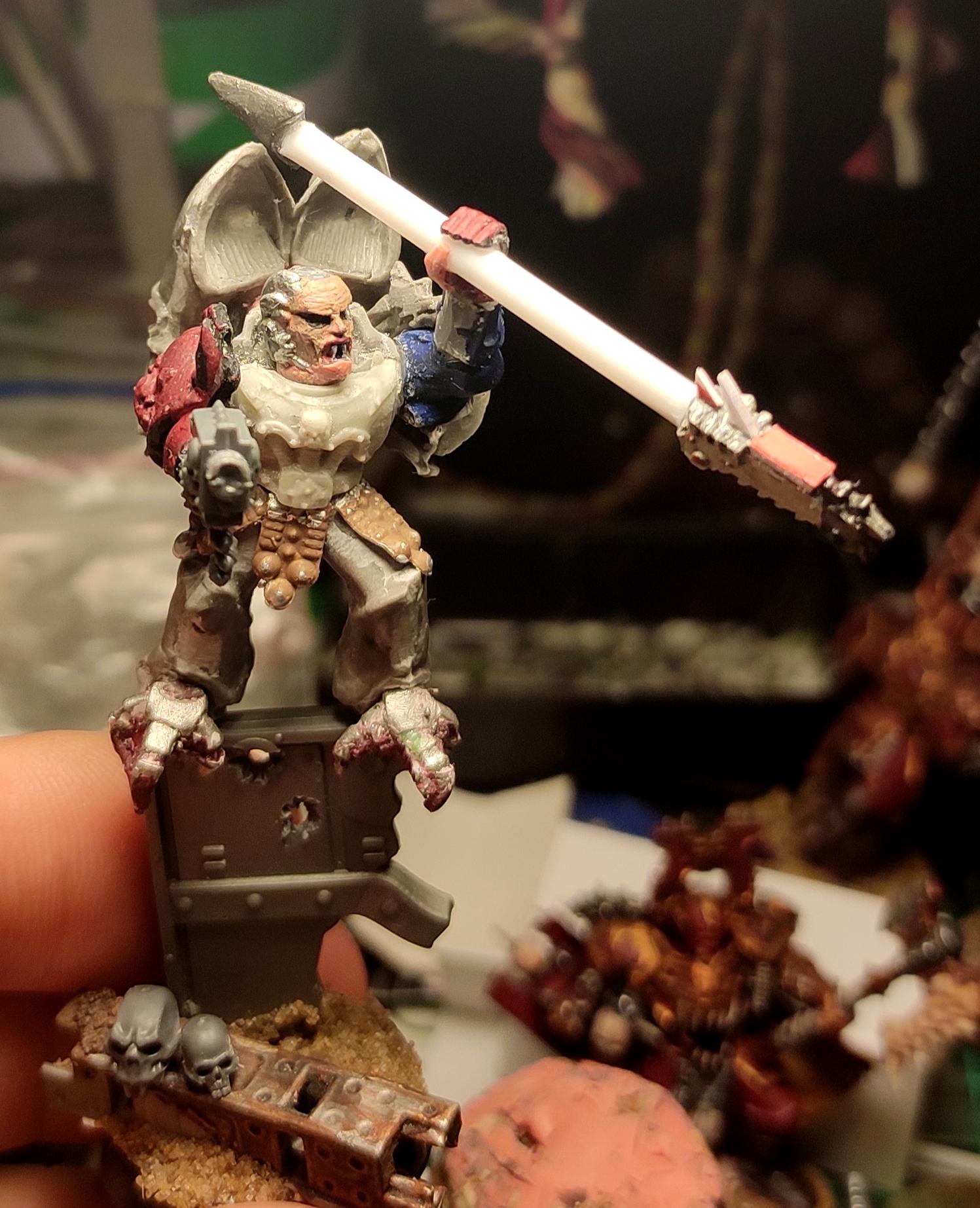 Casting, Chaos, Chaos Space Marines, Conversion, Heresy, Heretic Astartes, Infantry, Kitbash, Putty, Raptors, Spear, Traitor Legions, Warhammer 40,000, Work In Progress