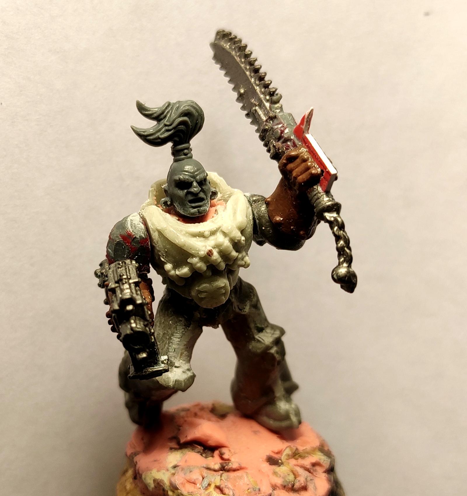 Casting, Chain Sword, Chaos, Chaos Space Marines, Conversion, Heresy, Heretic Astartes, Infantry, Kitbash, Putty, Traitor Legions, Warhammer 40,000, Work In Progress