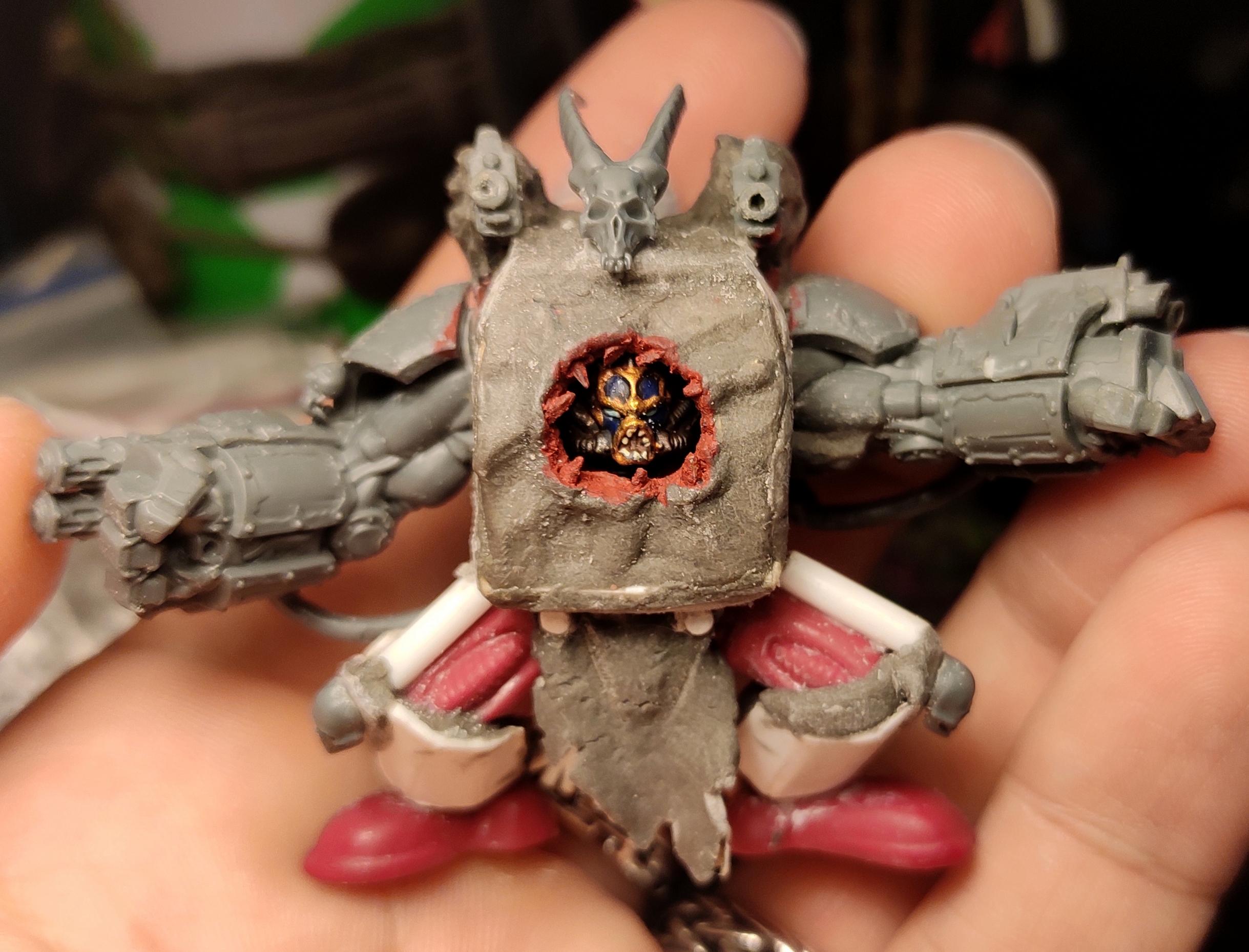 Ave Dominus Nox, Bolter, Chaos, Chaos Space Marines, Conversion, Heresy, Heretic Astartes, Infantry, Kitbash, Night Lords, Obliterators, Putty, Scratch Build, Sculpting, Shadowspear, Tehnolog, Traitor Legions, Warhammer 40,000, Work In Progress