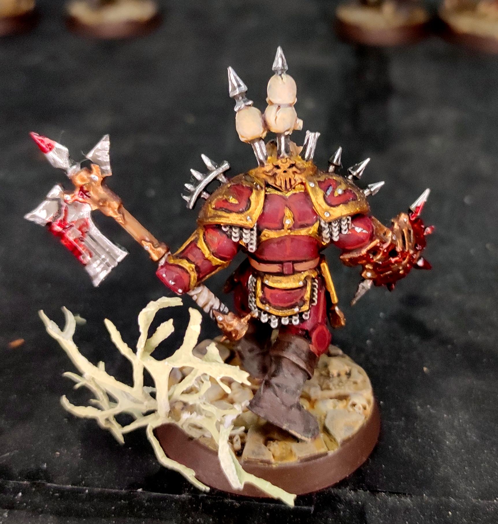 Age Of Sigmar, Berserk, Berserkers, Berzerk, Berzerker, Blades Of Khorne, Blood For The Blood God, Blood Warrior, Chaos, Conversion, Ghartok Flayskull, Goreaxe, Gorefist, Infantry, Khorne, Khorne Bloodbound, Magore's Fiends, Regiment, Shadespire, Skulls For Skull Throne, Trophy, Warhammer Fantasy