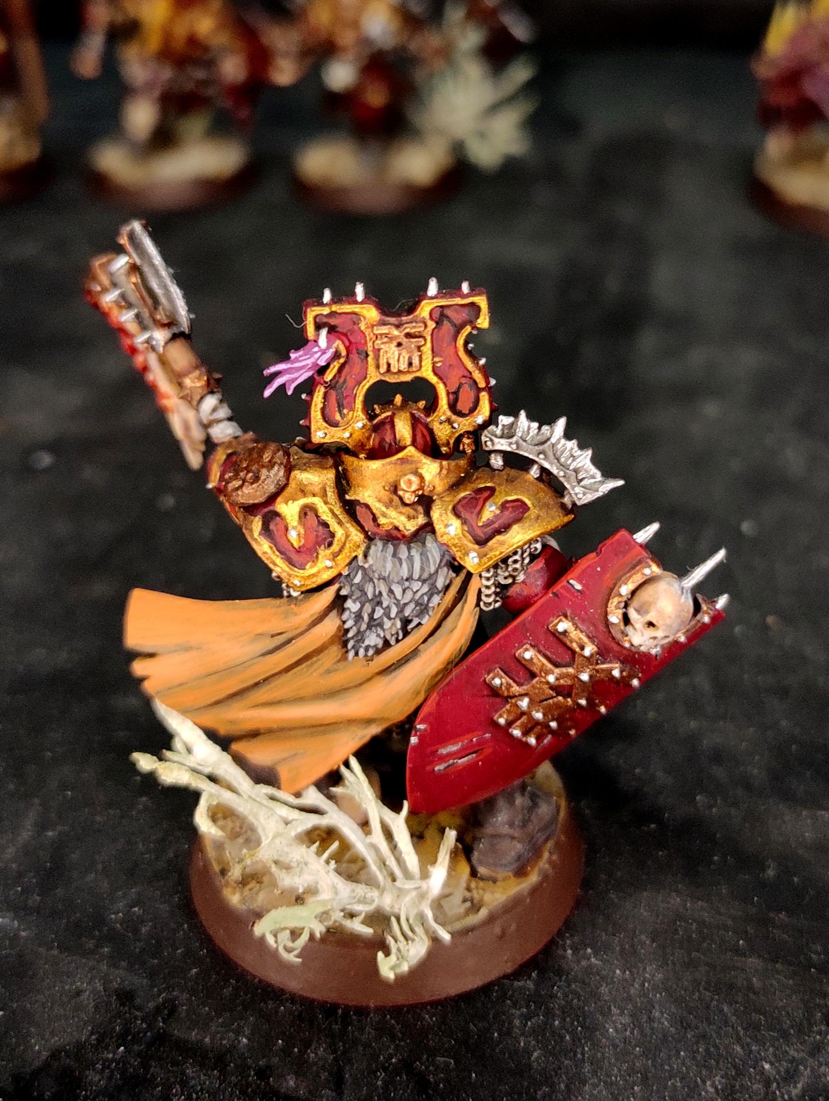 Age Of Sigmar, Berserk, Berserkers, Berzerk, Berzerker, Blades Of Khorne, Blood For The Blood God, Blood Warrior, Chaos, Conversion, Goreaxe, Infantry, Khorne, Khorne Bloodbound, Magore Redhand, Magore's Fiends, Regiment, Shadespire, Shield, Skulls For Skull Throne, Trophy, Warhammer Fantasy
