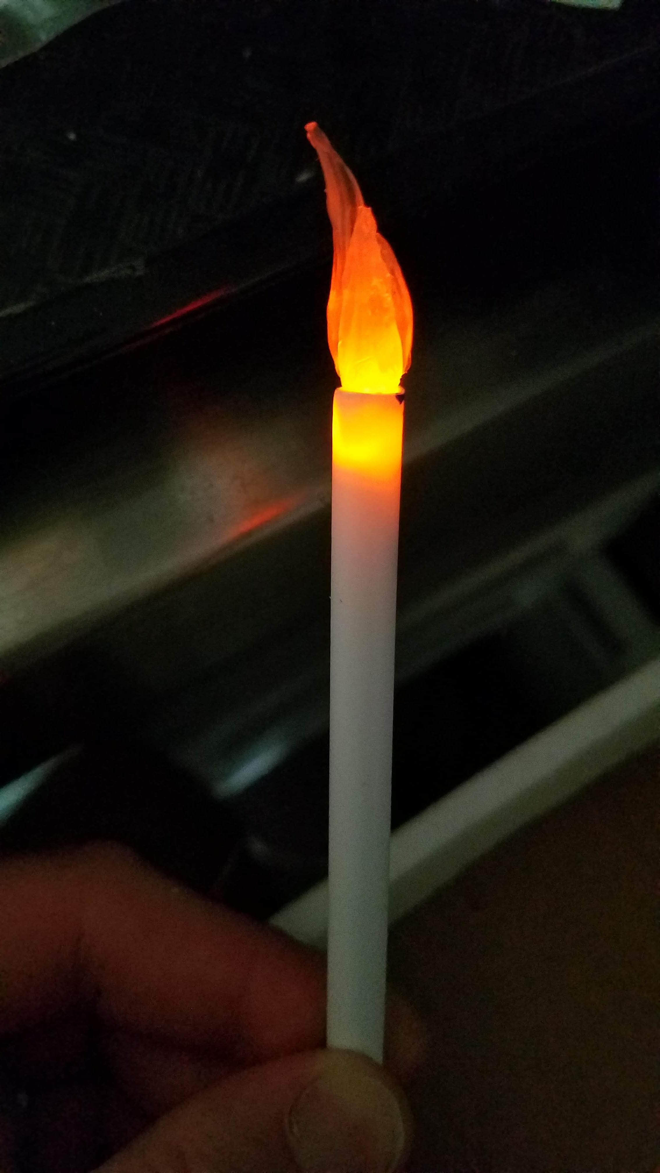 Flickering LED torch