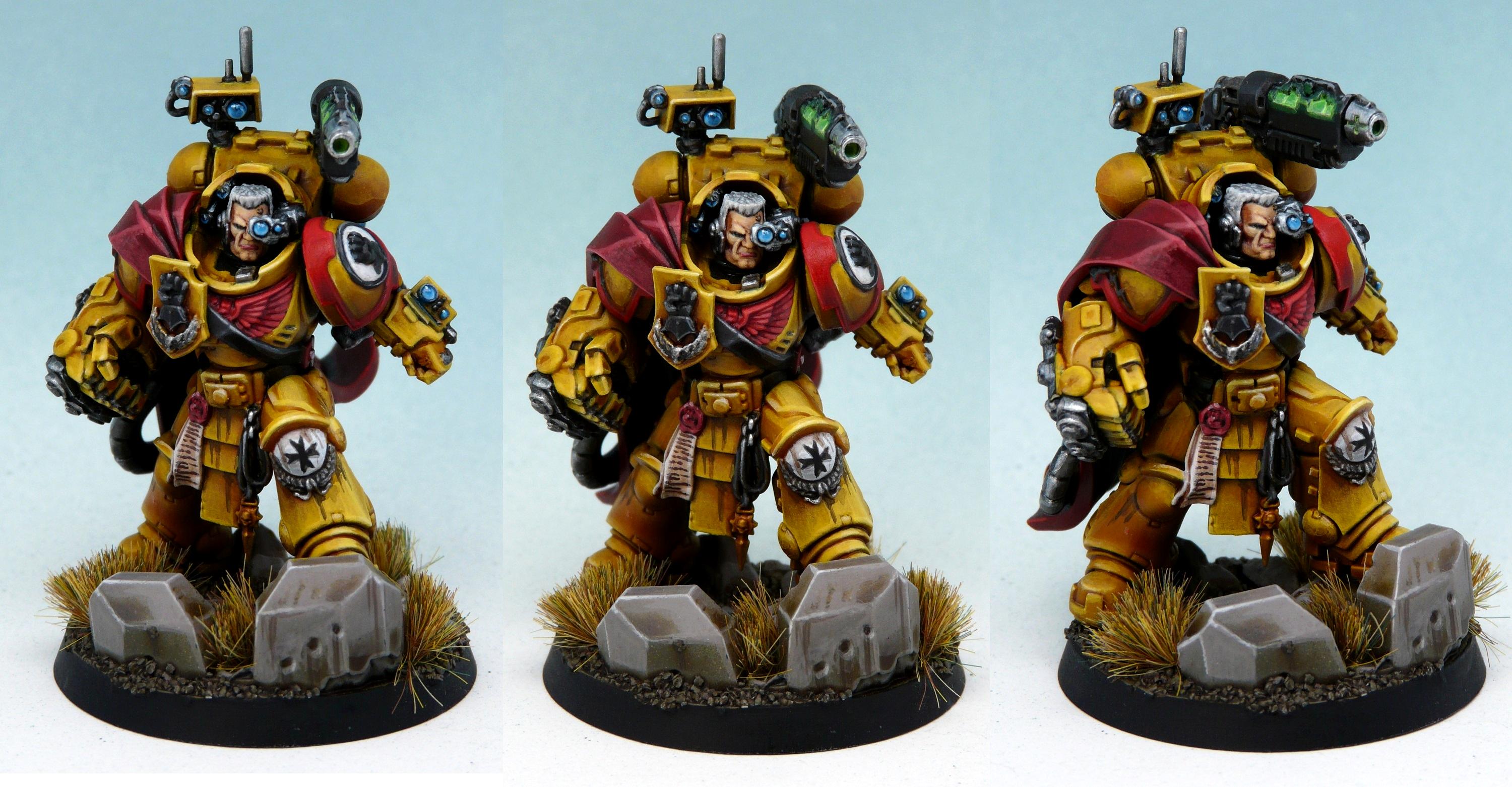 Adeptus Astartes, Captain, Cpatain, Imperial Fists, Primaris, Space Marines