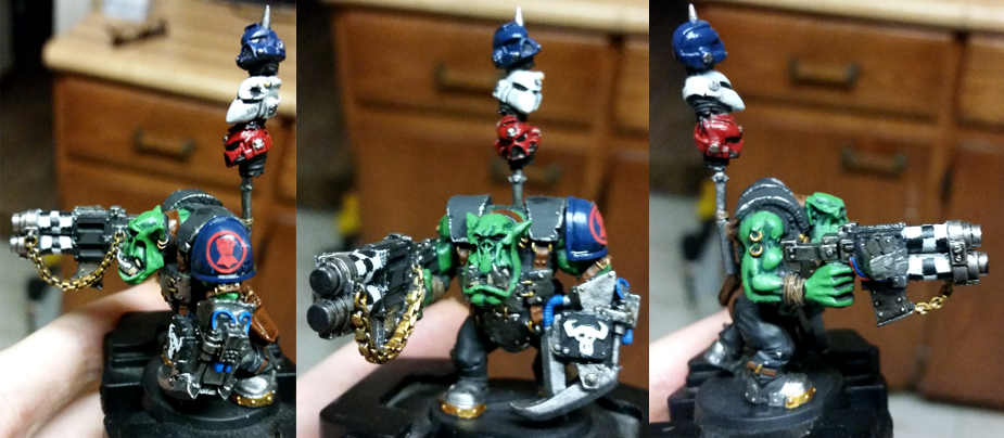 Crimson Fist, Goff, Goffs, Greenskins, Nob, Orks, Out Of Production, Space Marines, Warhammer 40,000