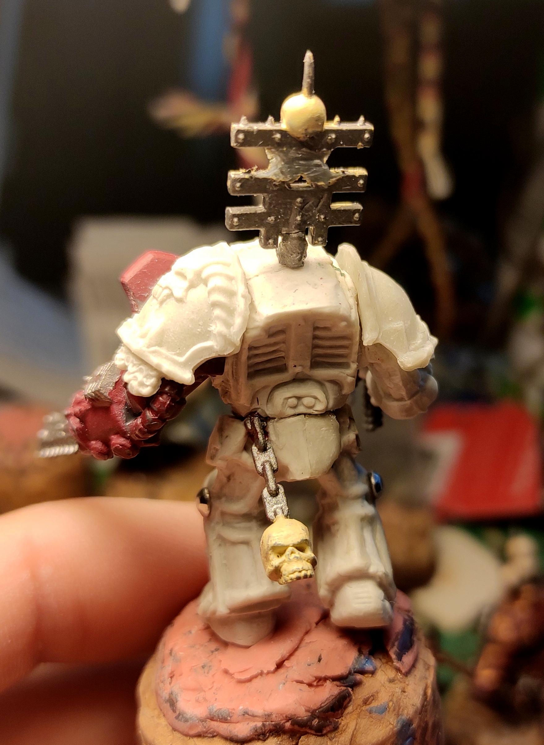 Casting, Chain Fist, Chaos, Chaos Space Marines, Combiweapon, Conversion, Heresy, Heretic Astartes, Infantry, Kitbash, Putty, Terminator Armor, Traitor Legions, Warhammer 40,000, Work In Progress