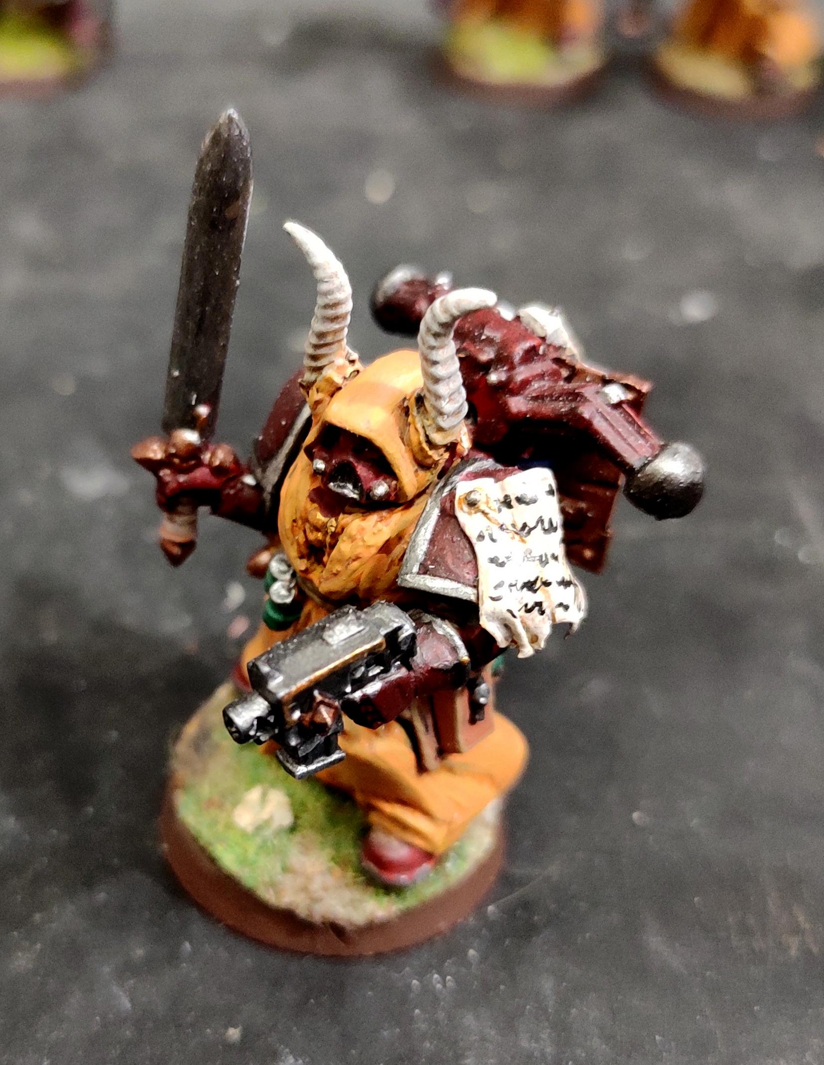 Chaos, Chaos Space Marines, Chosen, Cloak, Conversion, Heresy, Heretic Astartes, Infantry, Kitbash, Power Sword, Regiment, Traitor Legions, Warhammer 40,000, Word Bearers