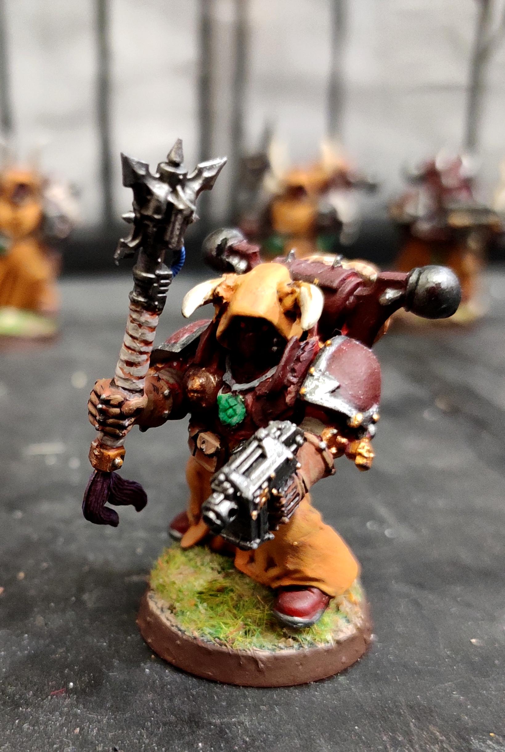 Chaos, Chaos Space Marines, Chosen, Cloak, Conversion, Heresy, Heretic Astartes, Infantry, Kitbash, Power Mace, Regiment, Traitor Legions, Warhammer 40,000, Word Bearers