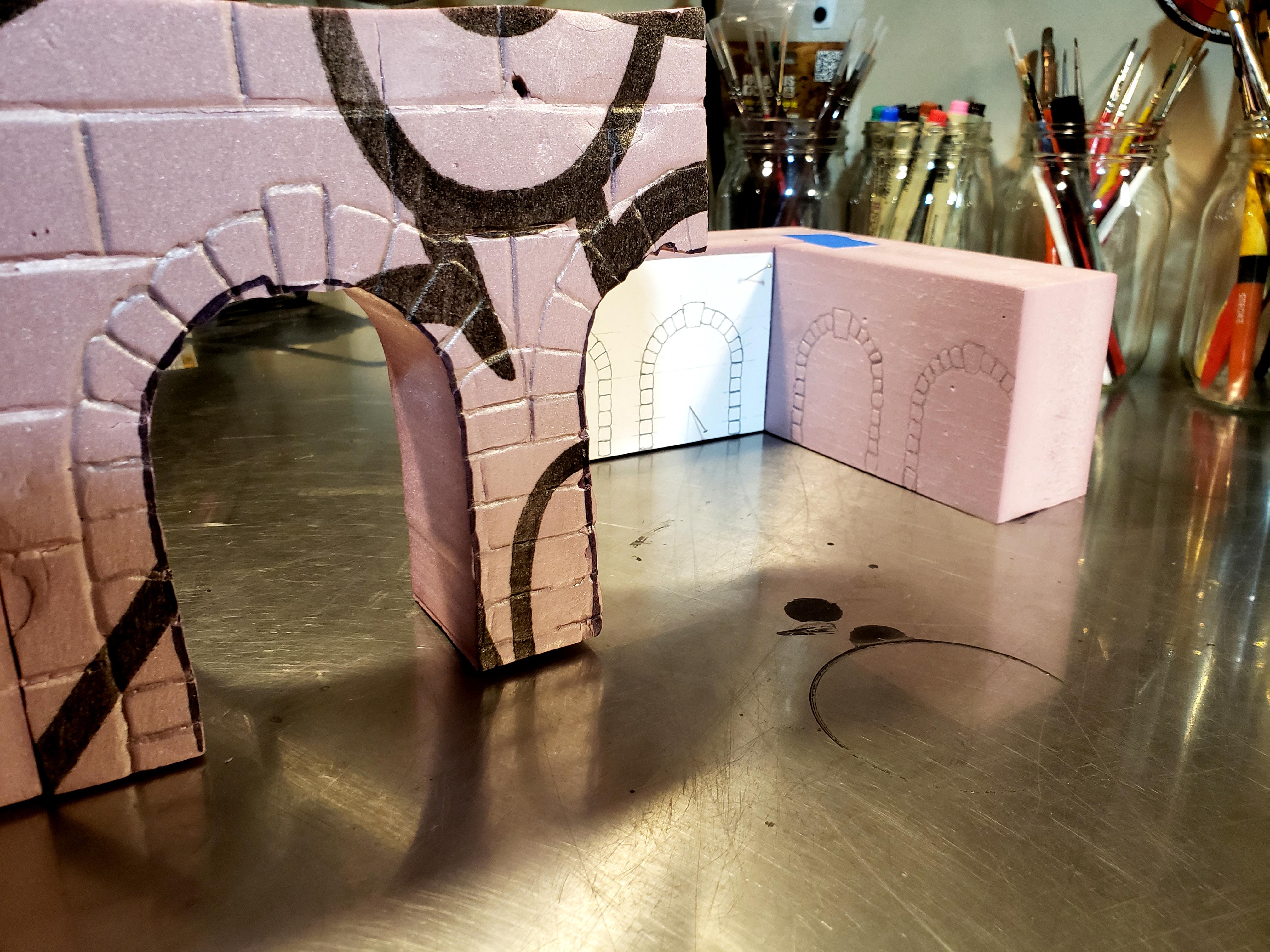 5&quot; and 3&quot; arches in contrast
