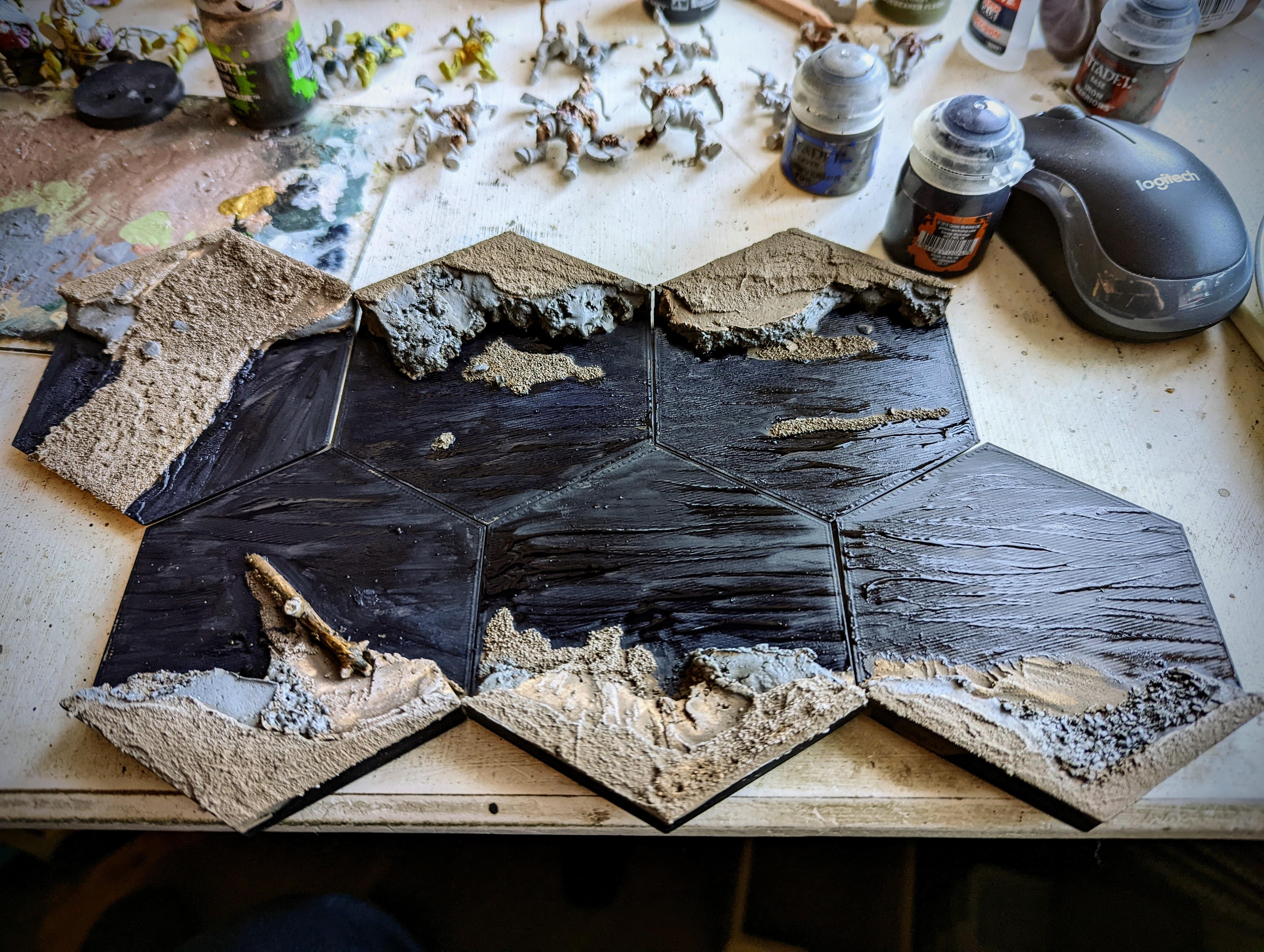 WIP river tiles