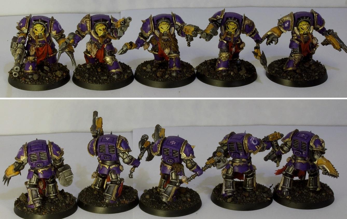 Chaos, Chaos Space Marines, Slaanesh, Terminator Armor, Warhammer 40,000