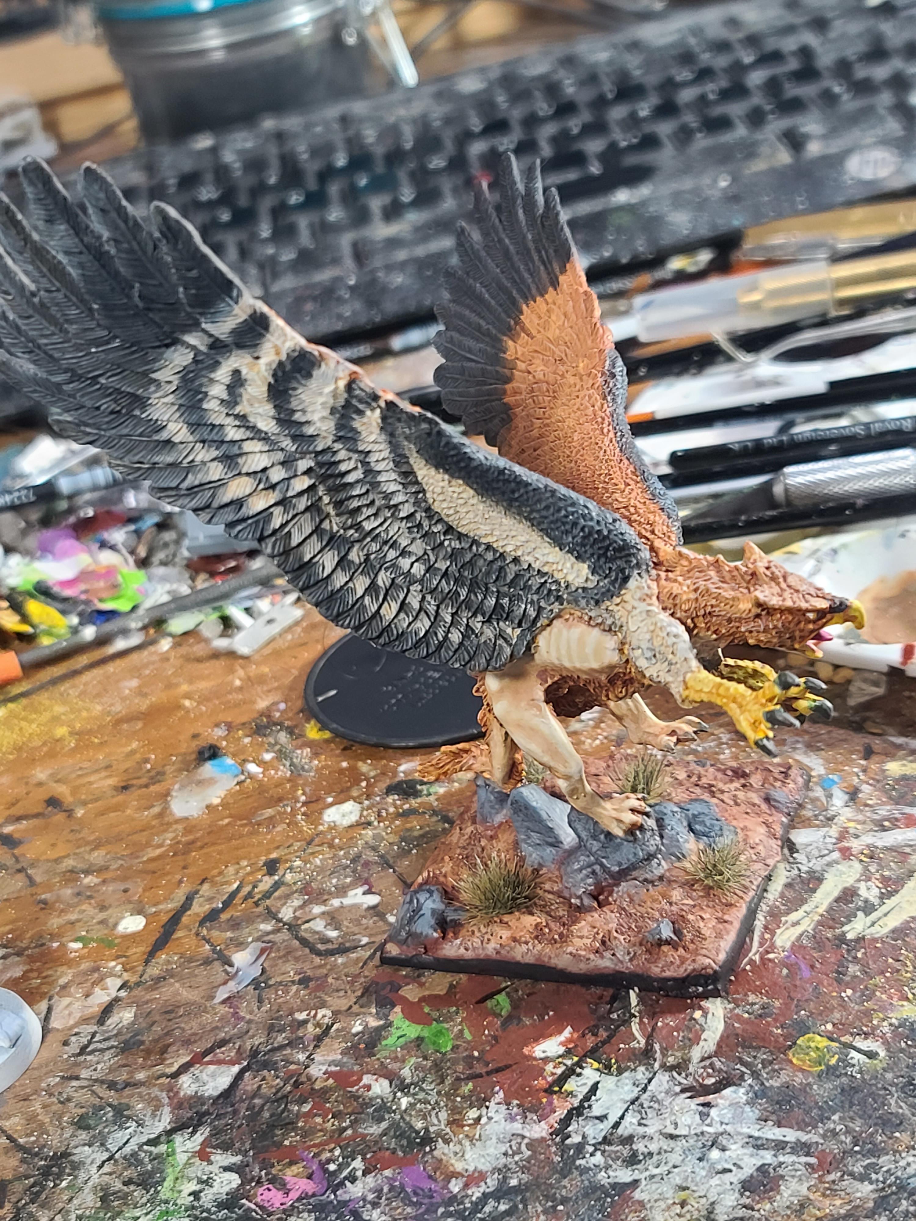 50mm, Bones, Bones Black, Dungeons And Dragons, Griffin, Monster, Reaper Miniatures