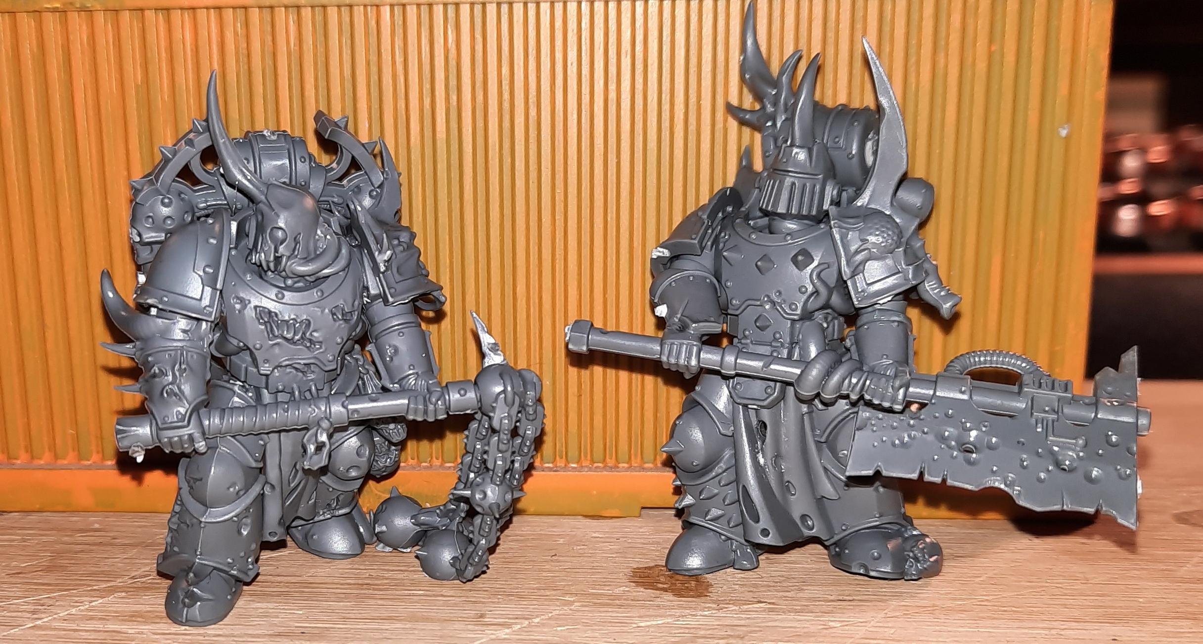 Chaos Space Marines, Death Guard, Plague Marines, Work In Progress