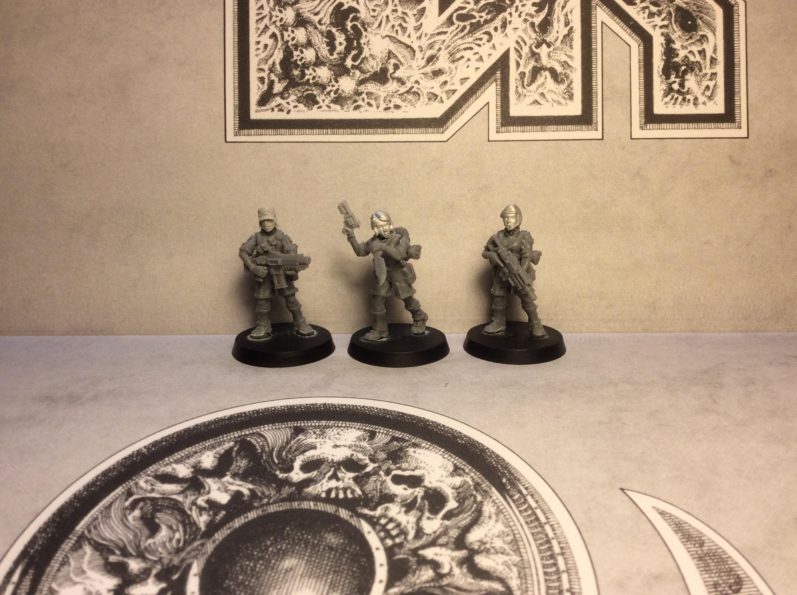 Astra Militarum, Female, Grrrls, Imperial Guard, Statuesque Miniatures, Victoria Miniatures, Warhammer 40,000