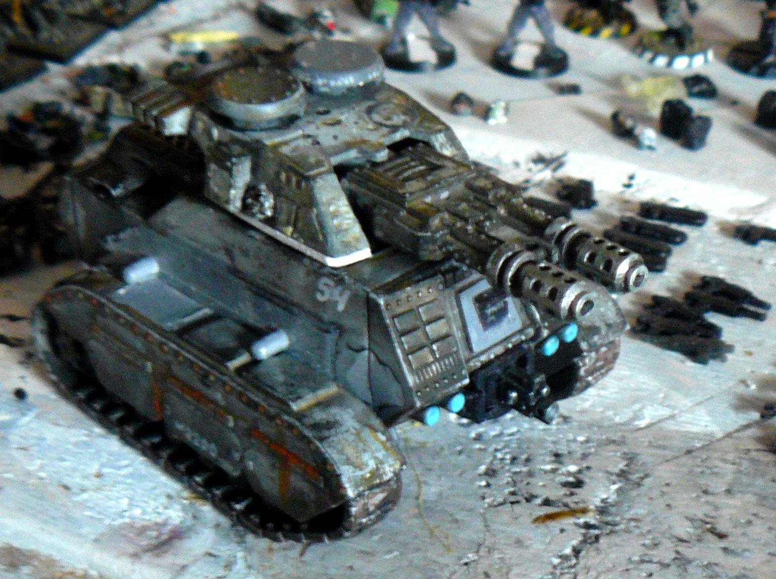 Altered front weapon