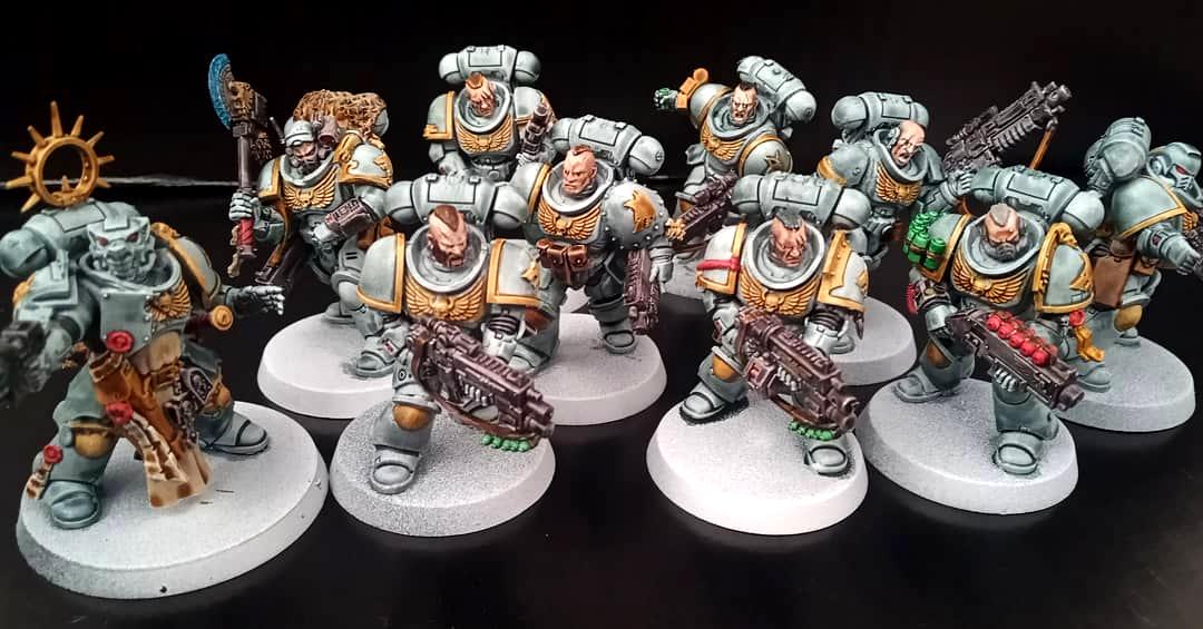 Bolt Rifles, Primaris, Space Marines, Space Wolves