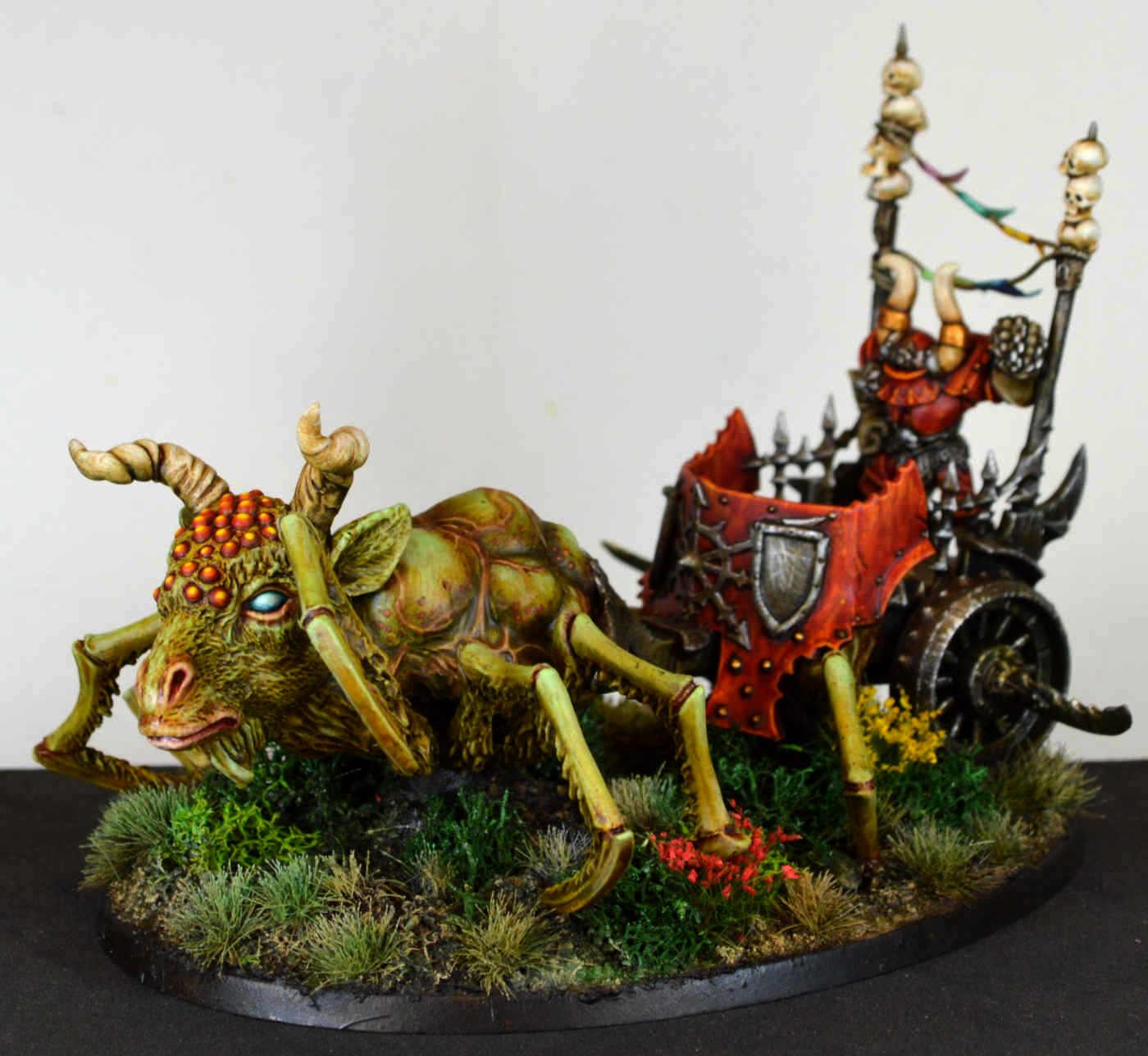 Chaos, Chariot, Conversion, Do-it-yourself, Gorebeast, Kitbash, Oldhammer, Sculpting, Slaves To Darkness, Toybash