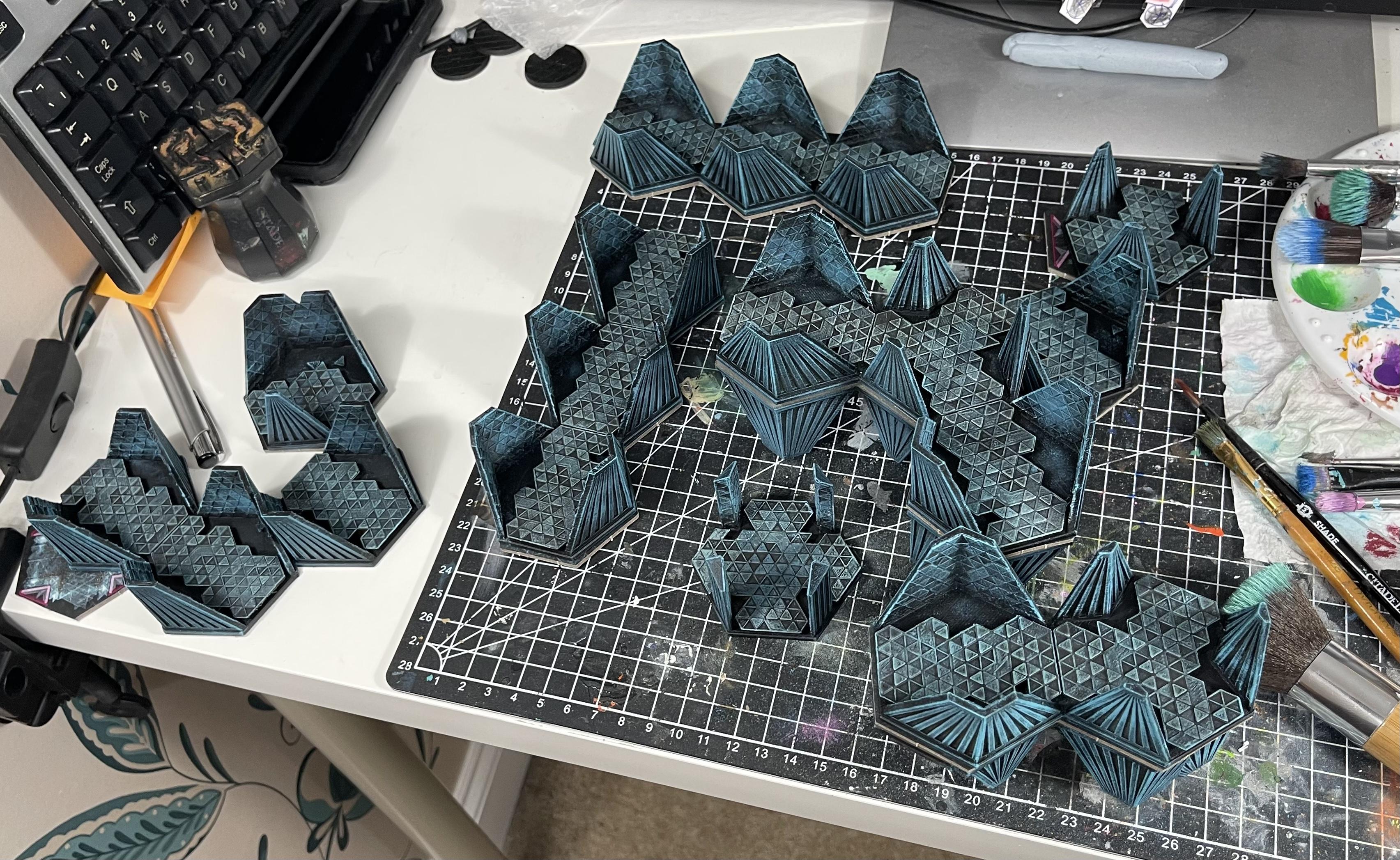 3d Printed, Blackstone Fortress, Dragons Rest, Terrain, Trihex Citadel, Warhammer 40,000, Warhammer Quest