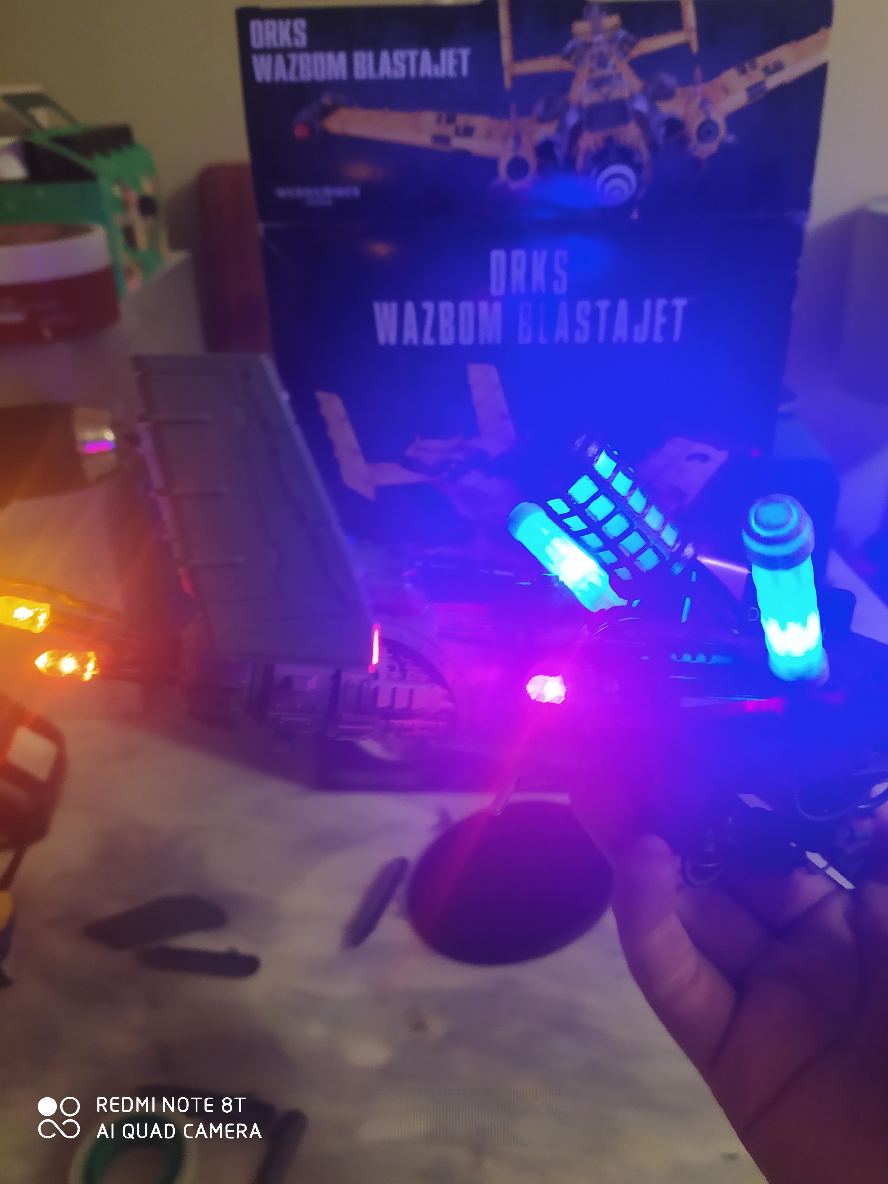 Flyer, Orks, Wazbom, Wazbom WIP LED test
