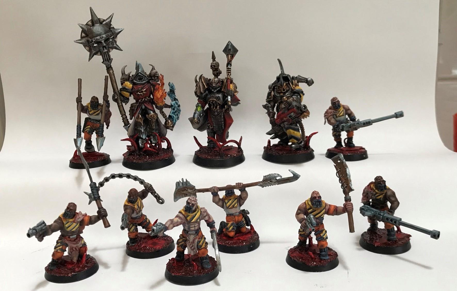 Catachans, Conversion, Cultists, Greenstuff, Iron Warriors, Traitor Astartes