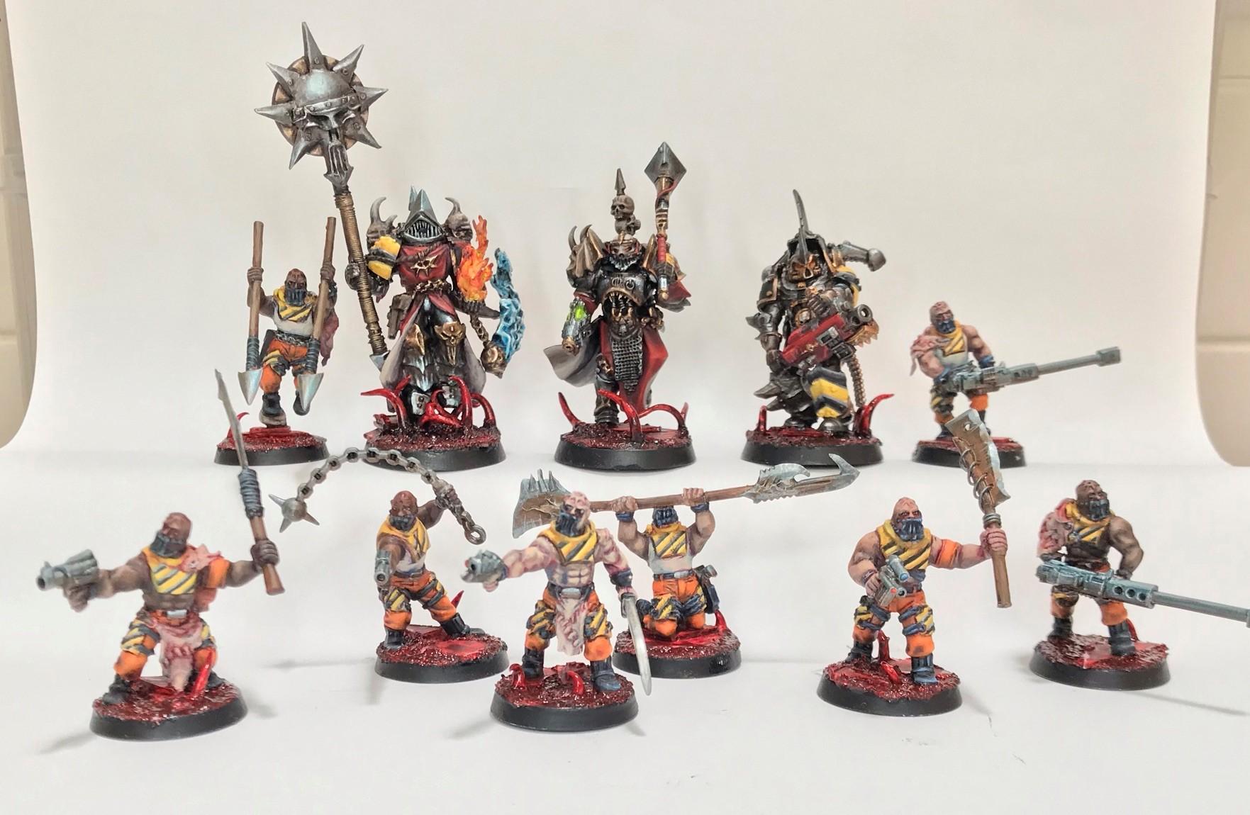 Catachans, Conversion, Cultists, Greenstuff, Iron Warriors, Traitor Astartes
