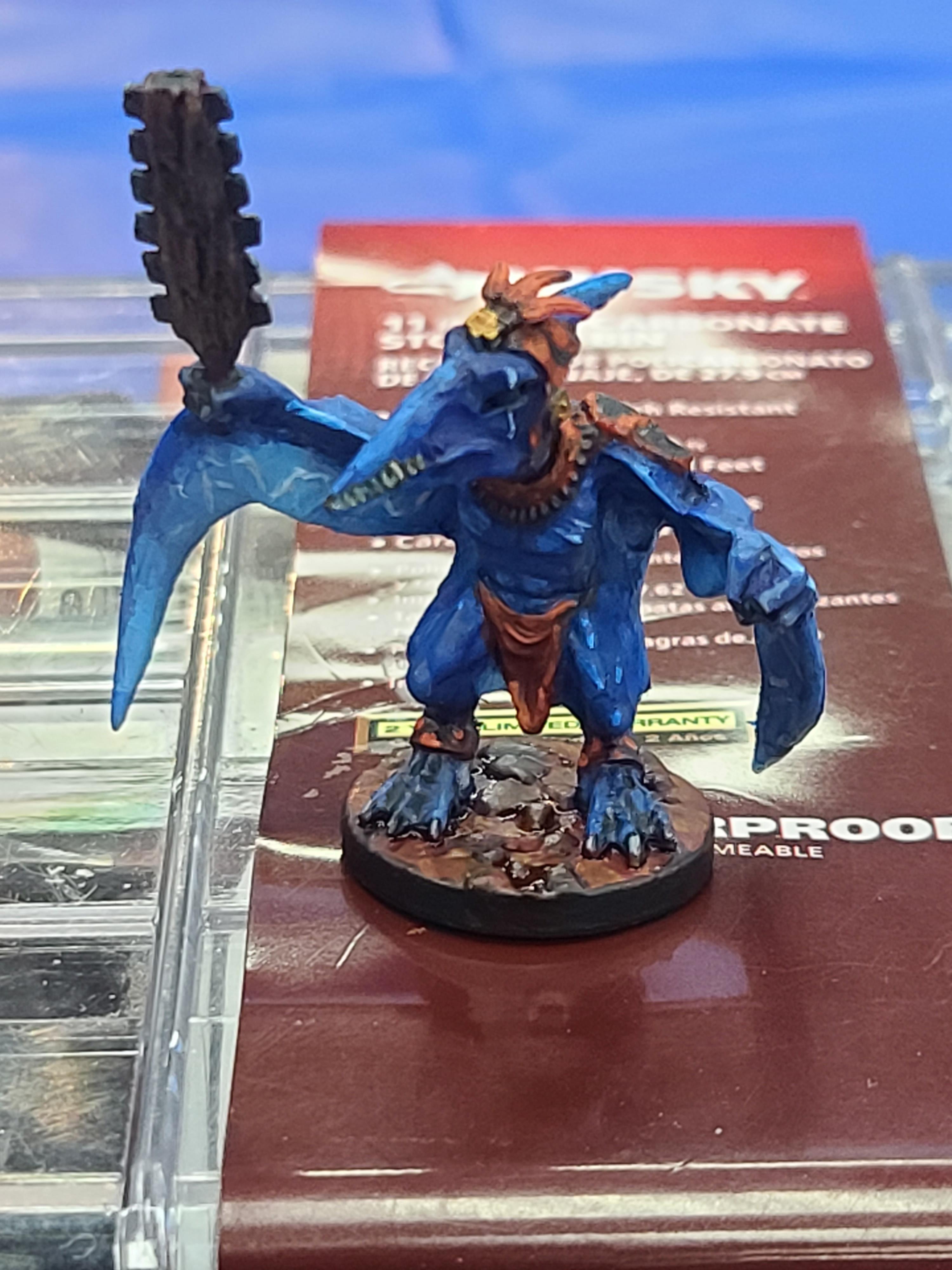 Bones, Bones Black, Dinosaur -ish, Mesoamerican Style Clothing, Pterodactyl, Reaper Miniatures