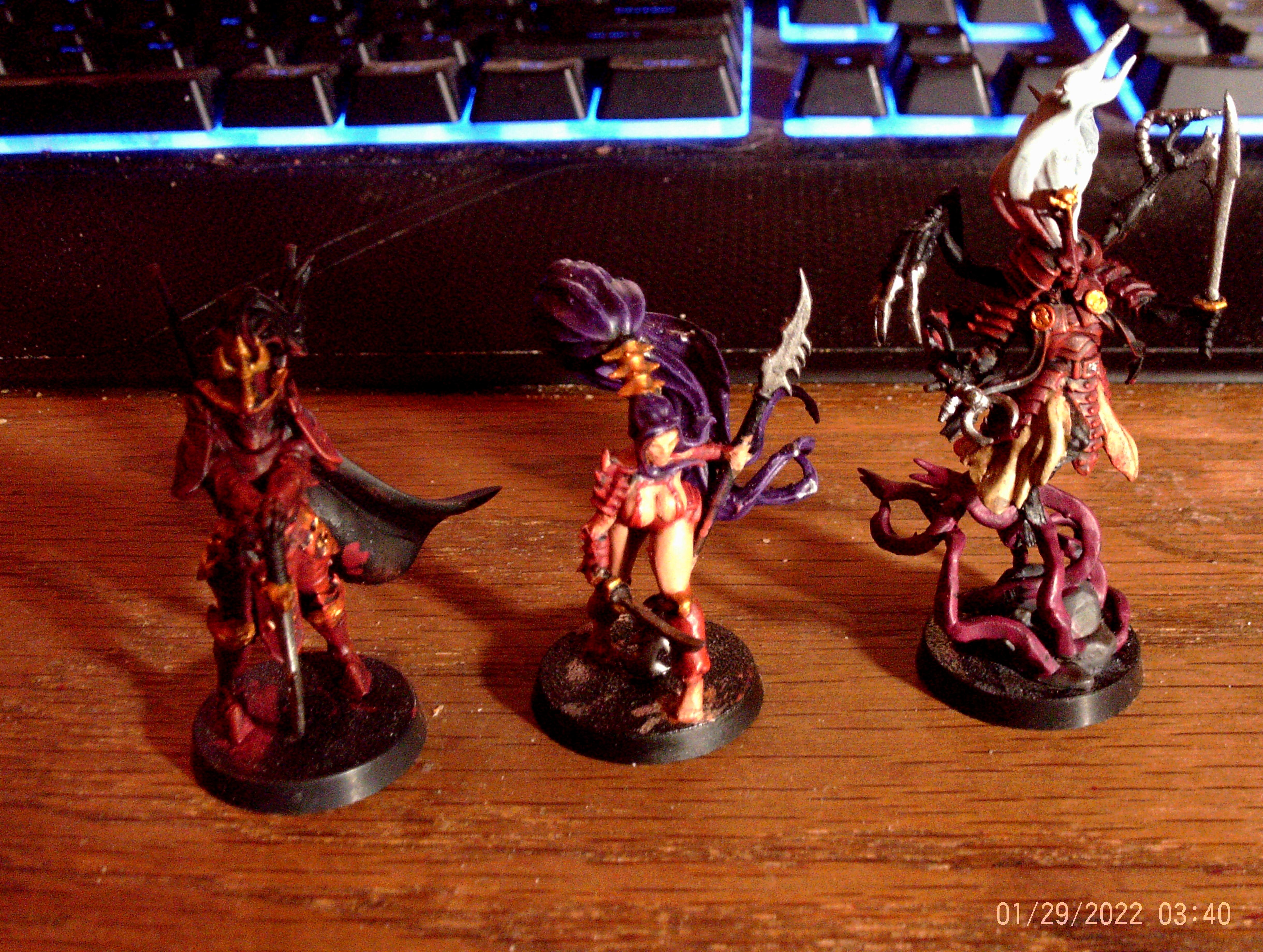 3D Printed Drukhari Leaders WIP 2
