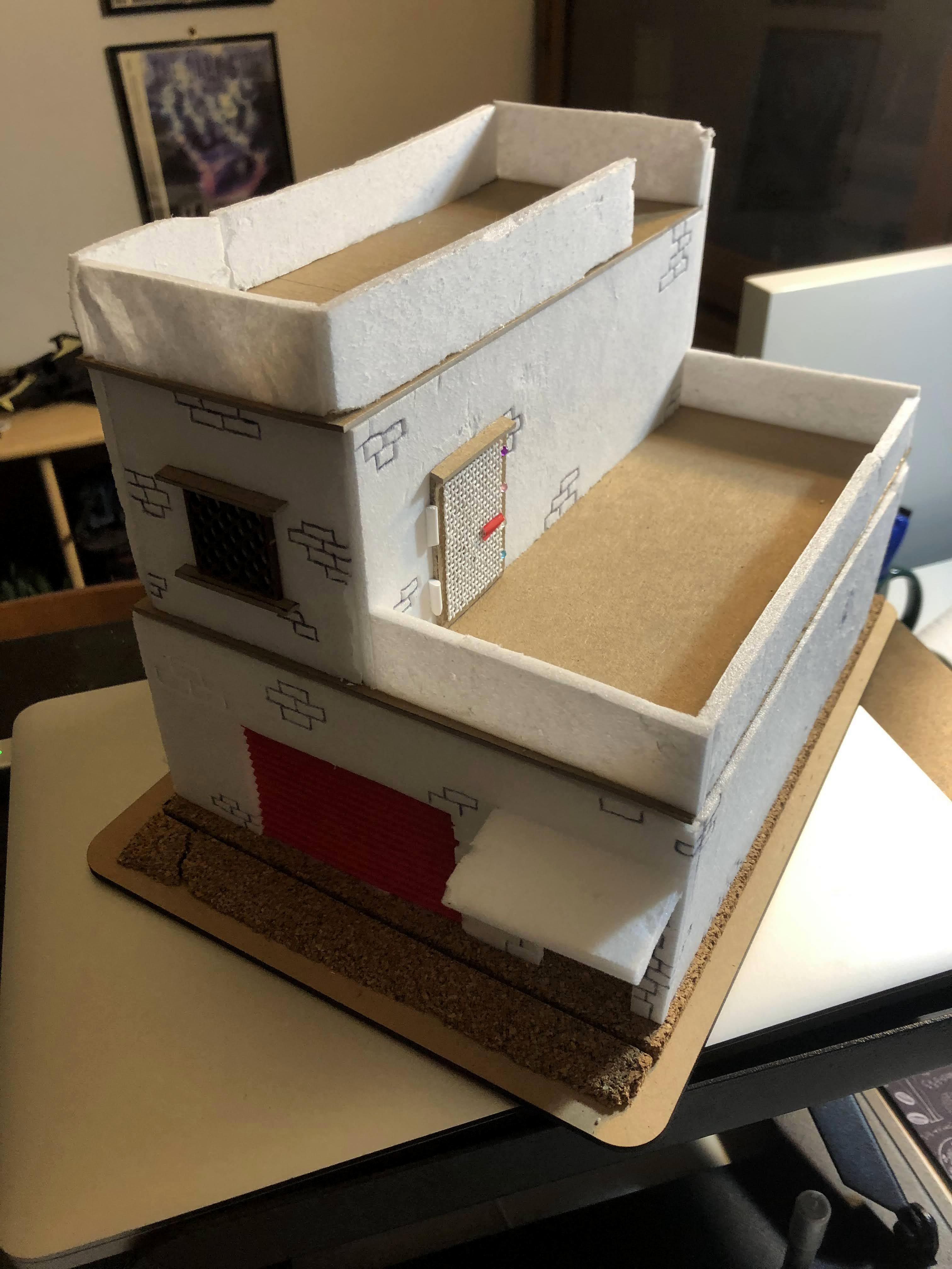 Commission, Construction, Do-it-yourself, Foambuiilding, Foamcore, Mechanic Shop, Necromunda, Scratch Build, Terrain