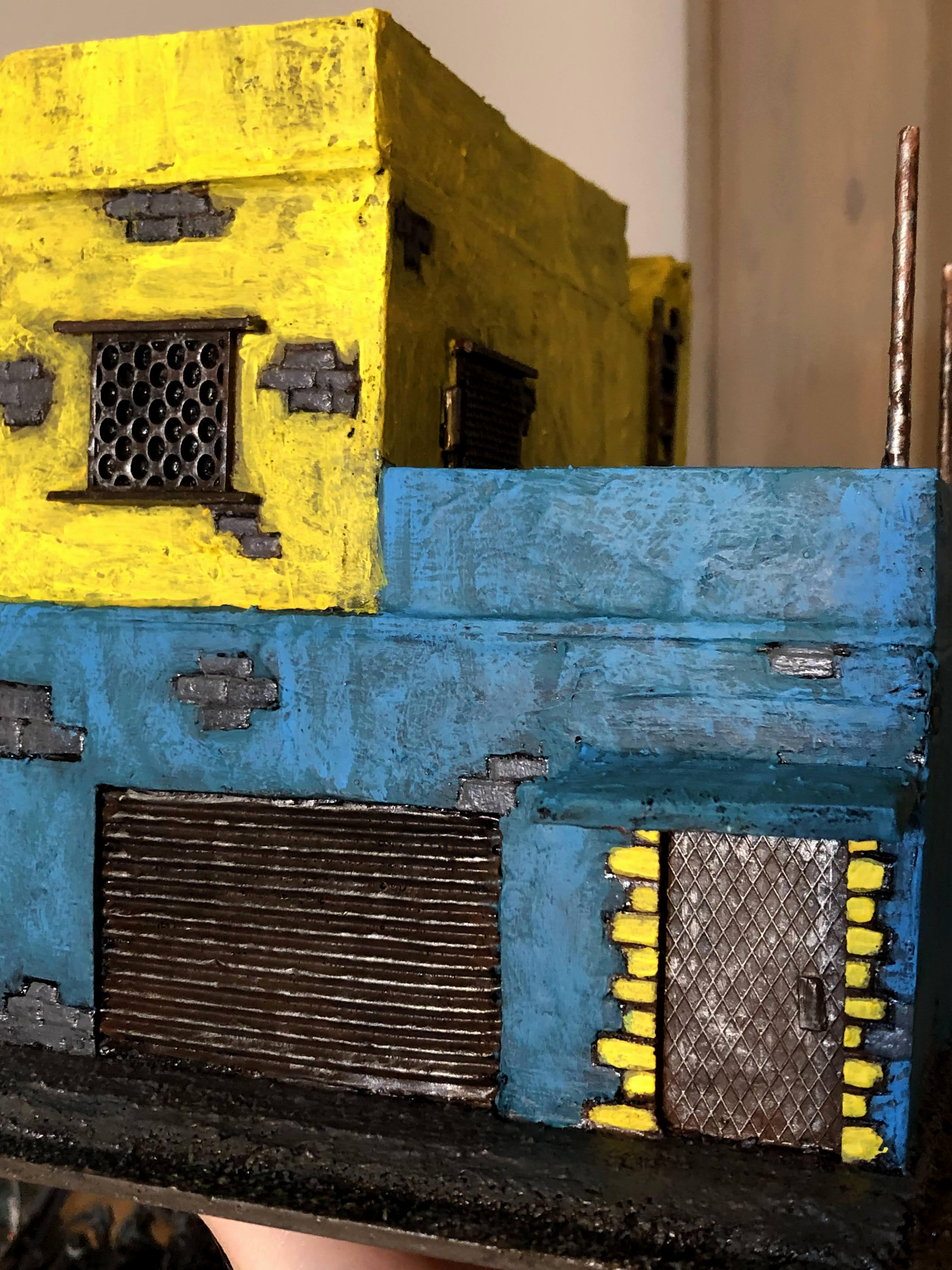 Commission, Construction, Do-it-yourself, Foambuiilding, Foamcore, Mechanic Shop, Necromunda, Scratch Build, Terrain