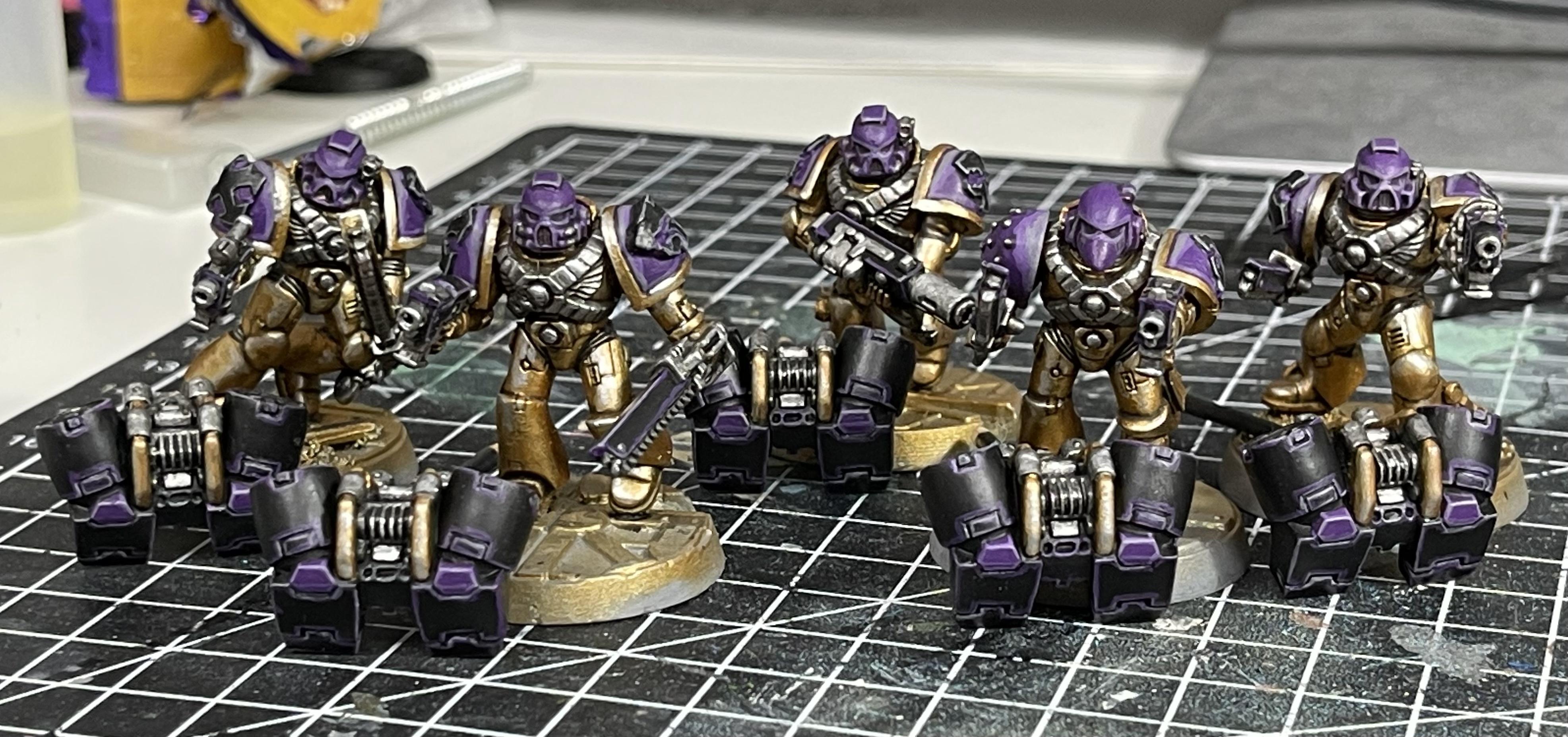 Assault Squad, Space Marines, Void Panthers, Warhammer 40,000, Work In Progress