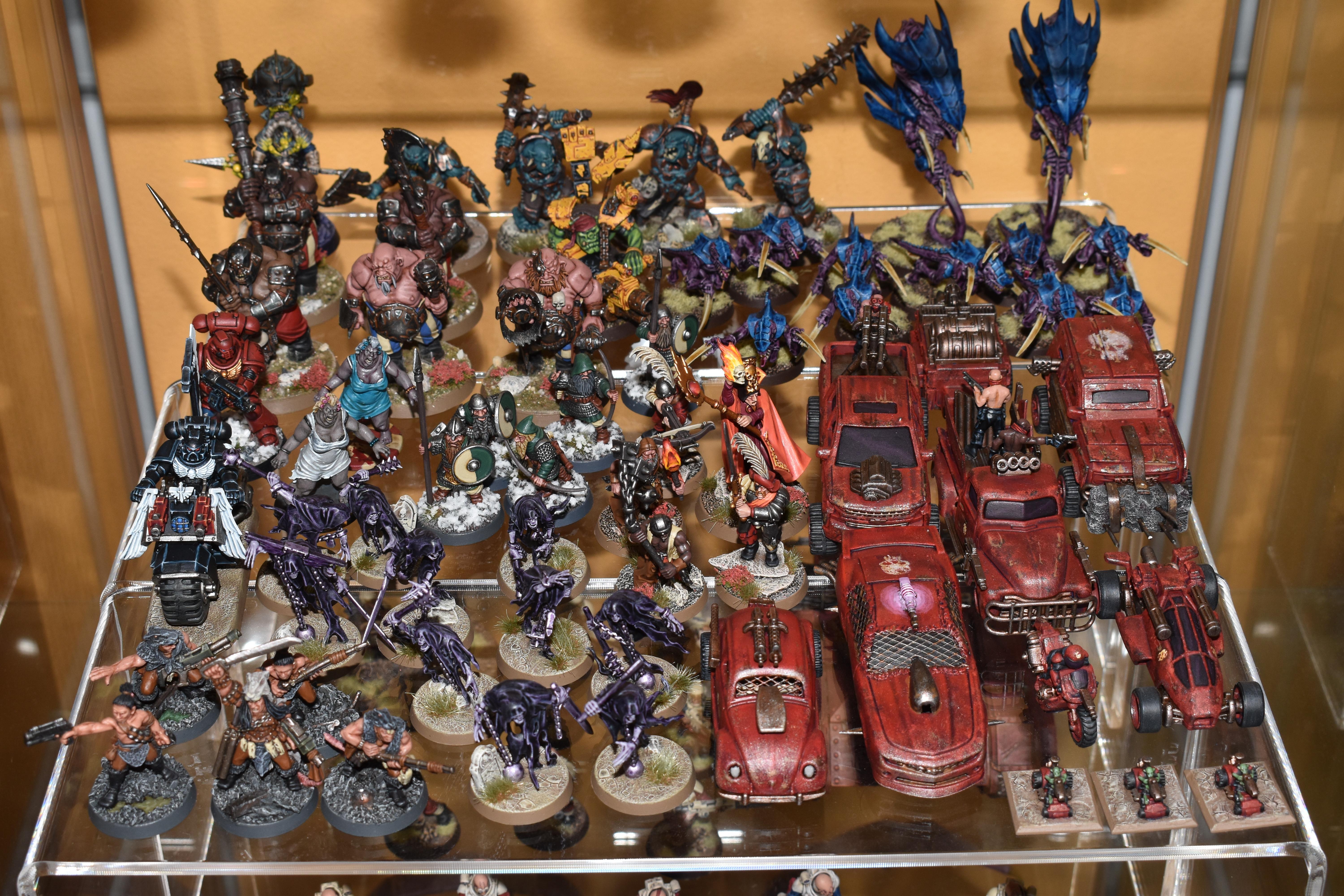 Gaslands, Necromunda, Ratskins, Tyranids, Warmachine