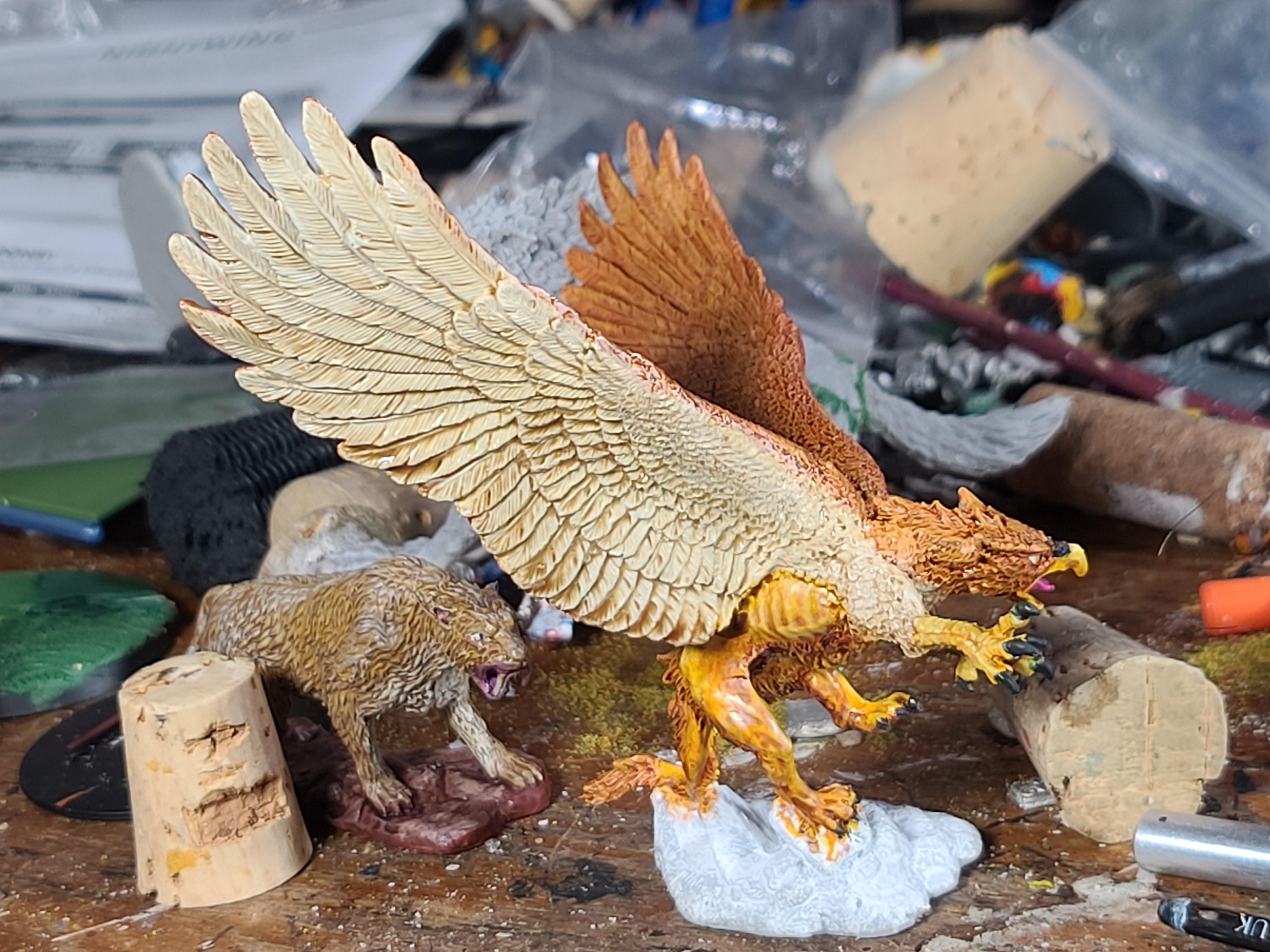 Bones, Bones Black, Dungeons And Dragons, Griffin, Monster, Reaper Miniatures