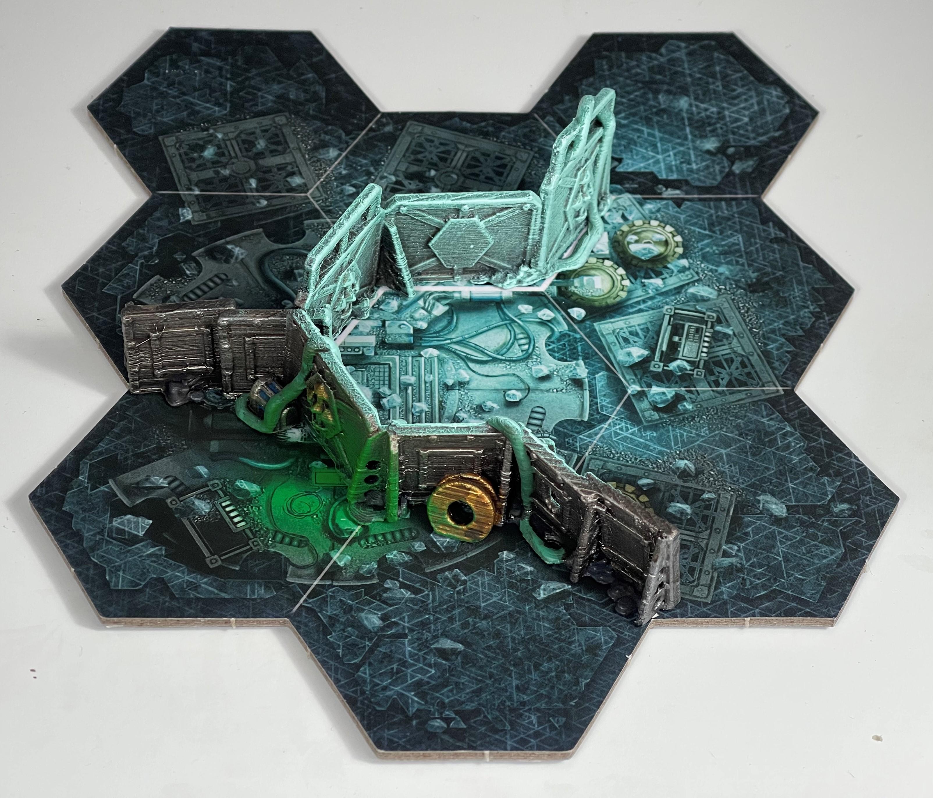 3d Printed, Blackstone Fortress, Dragons Rest, Terrain, Trihex Citadel, Warhammer 40,000, Warhammer Quest