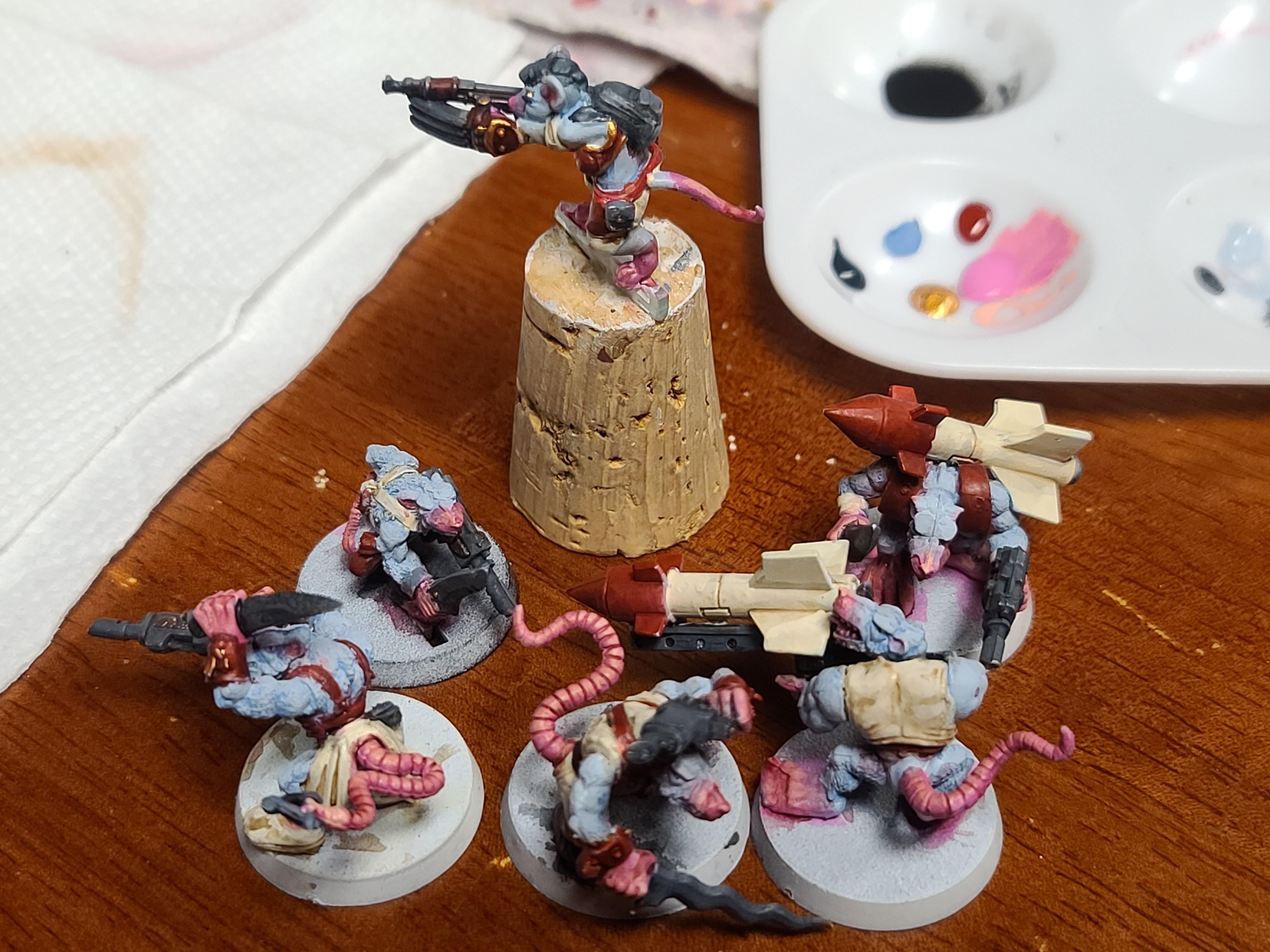 Games Workshop, Heroforge, Imperial Guard, Rat, Ratlings With Gatlings