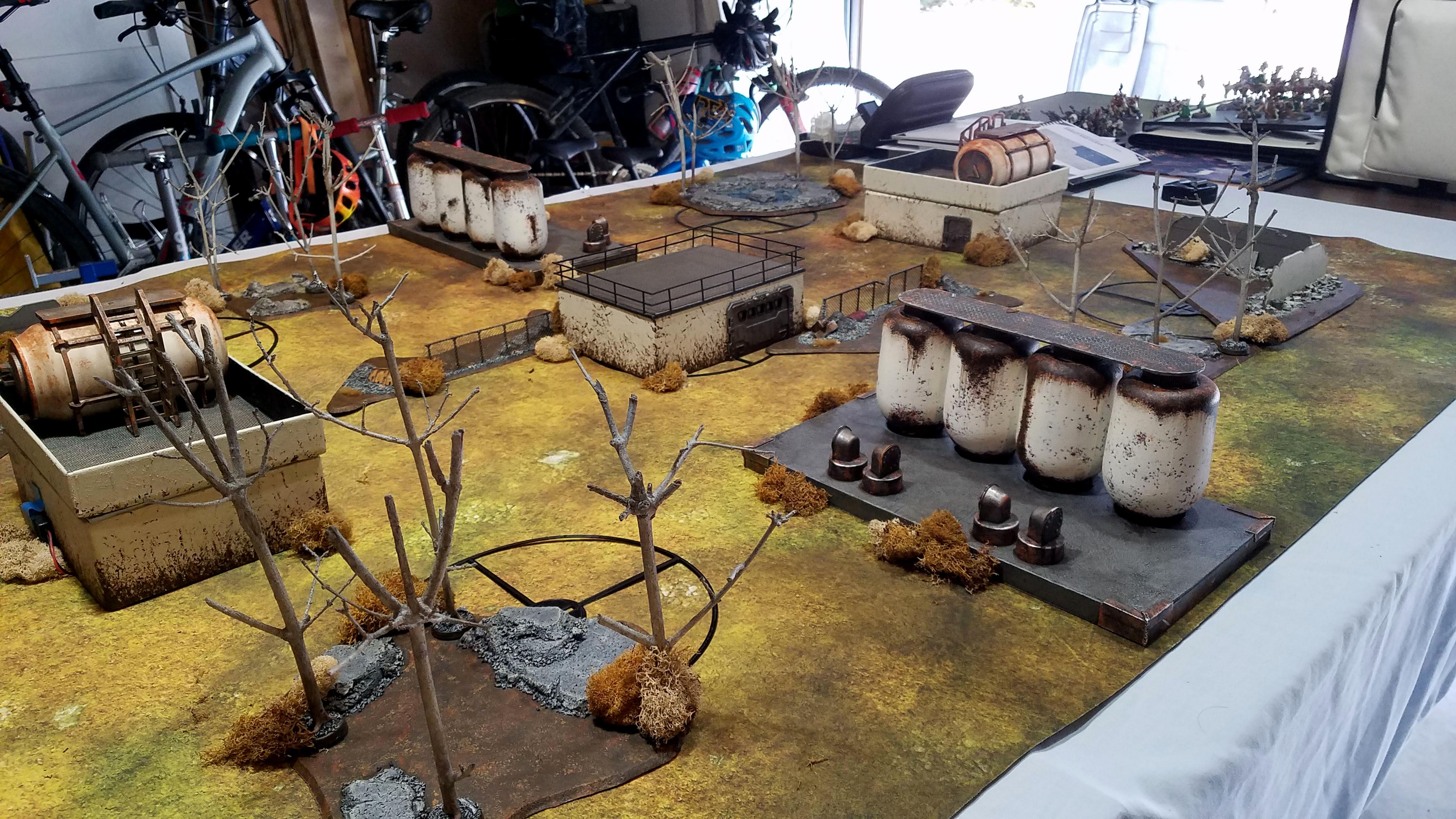 Terrain set-up for a recent game